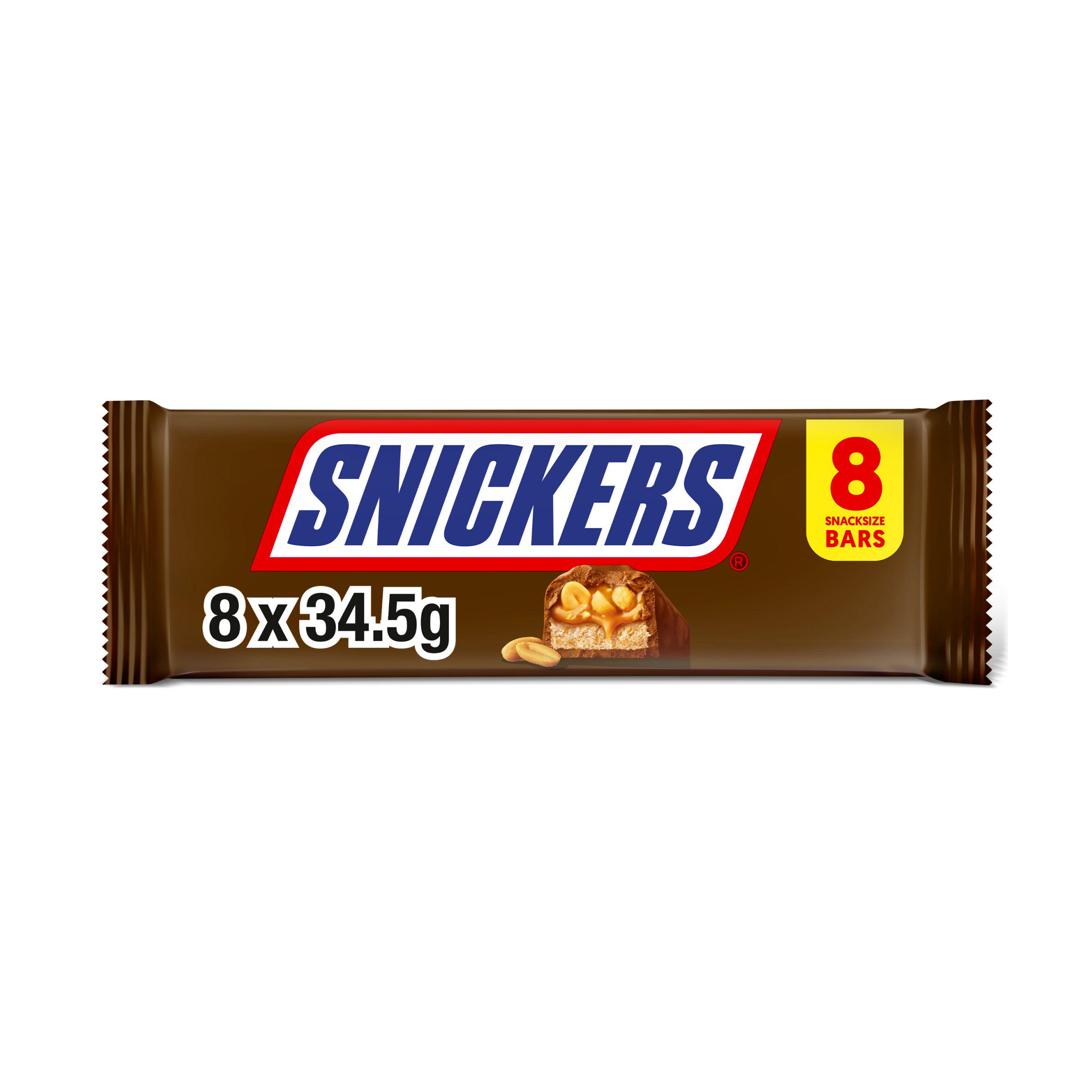 Snickers Caramel Nougat Peanuts & Milk Chocolate Snack Bars Multipack