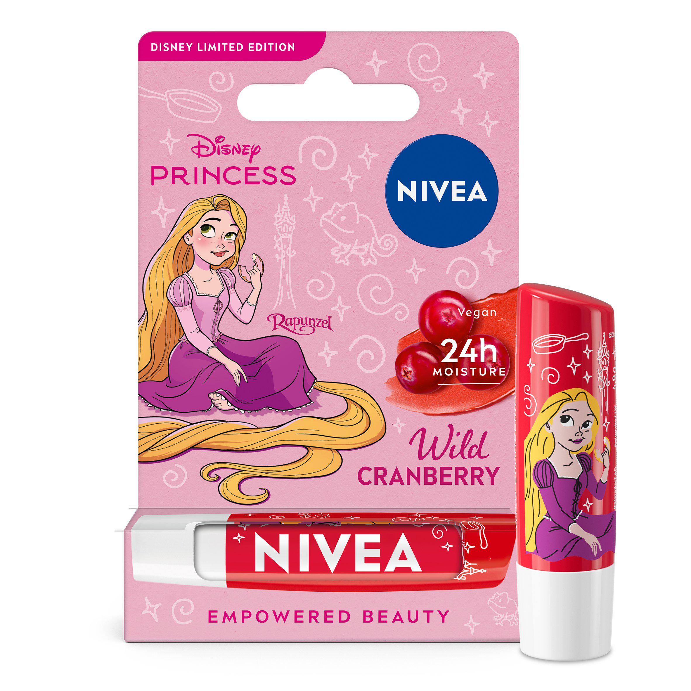 NIVEA Disney Rapunzel Wild Cranberry Lip Balm 4.8g