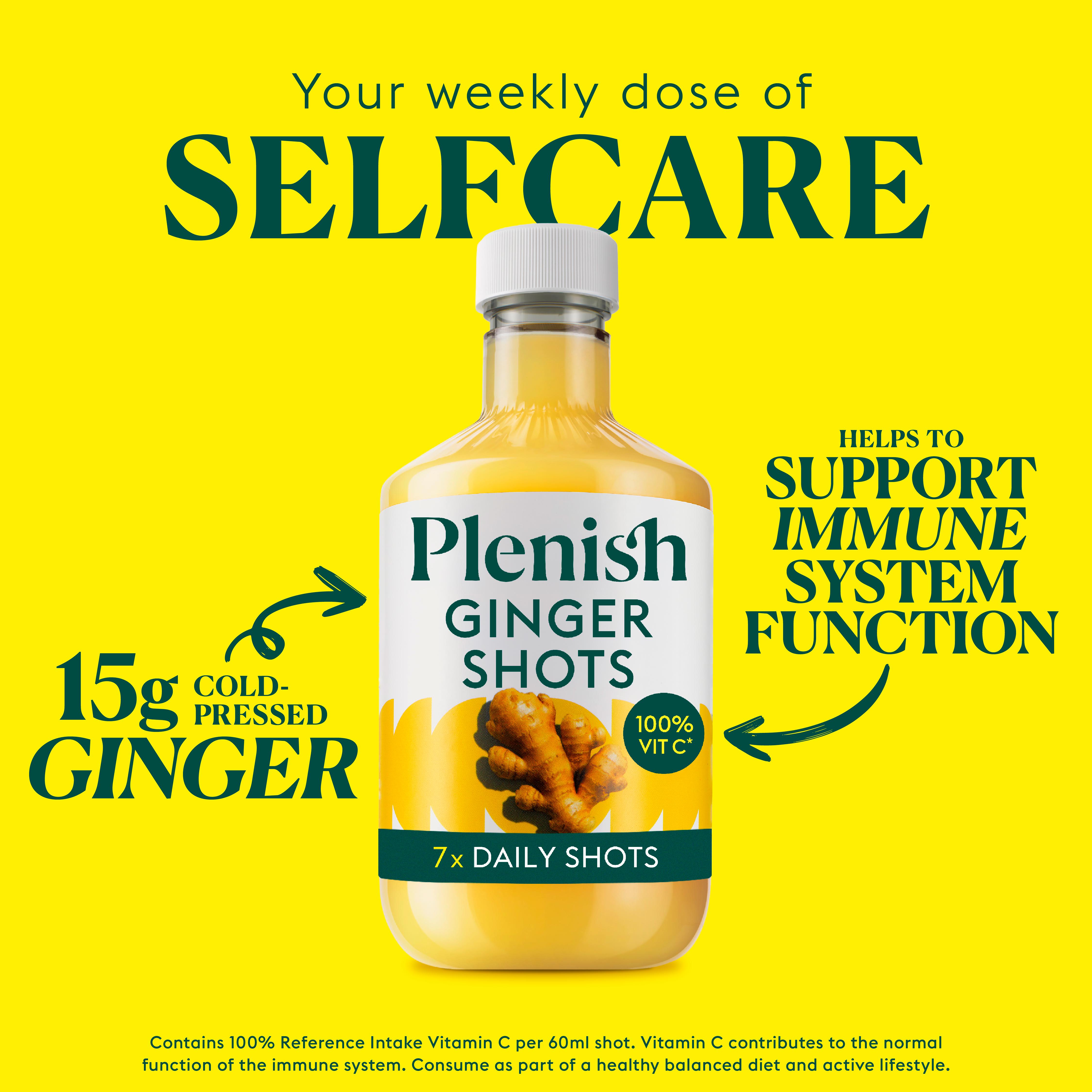 Plenish 7 x Shots Ginger Vitamin C Dosing Bottle 420ml thumbnail 3
