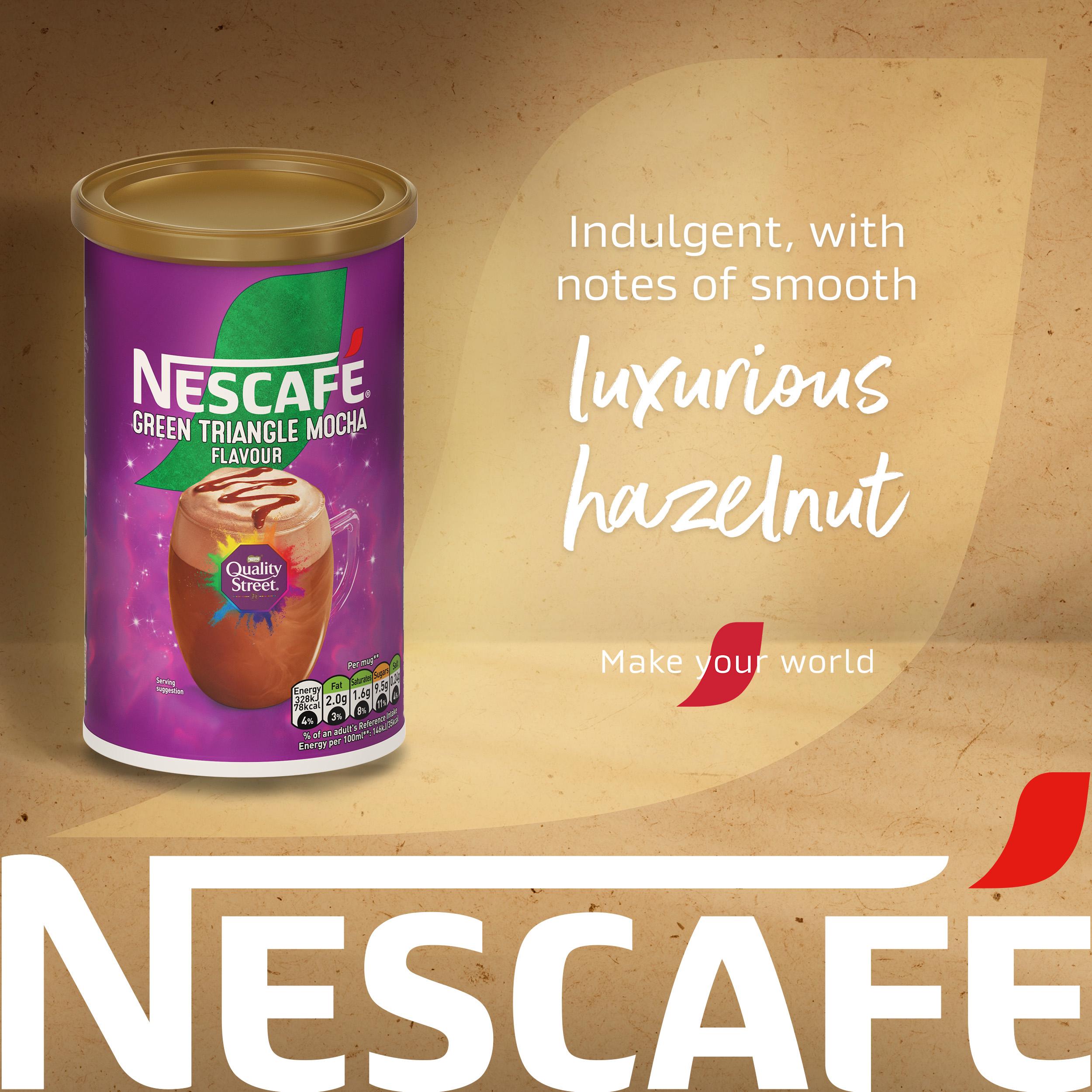 Nescafe Quality Street Green Triangle Hazelnut Mocha Coffee Tub 260g thumbnail 5