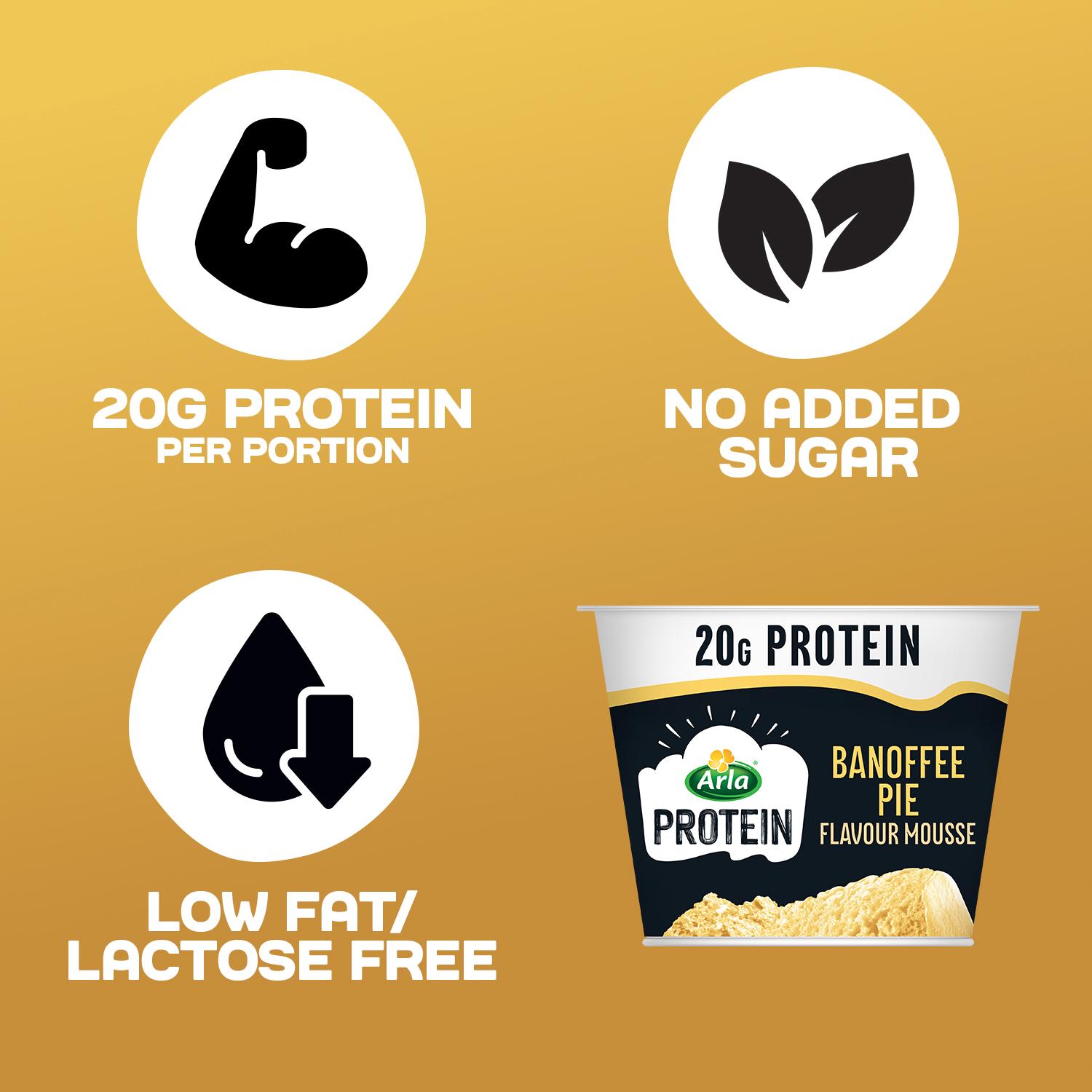 Arla Protein Banoffee Pie Flavour Mousse 200g thumbnail 2