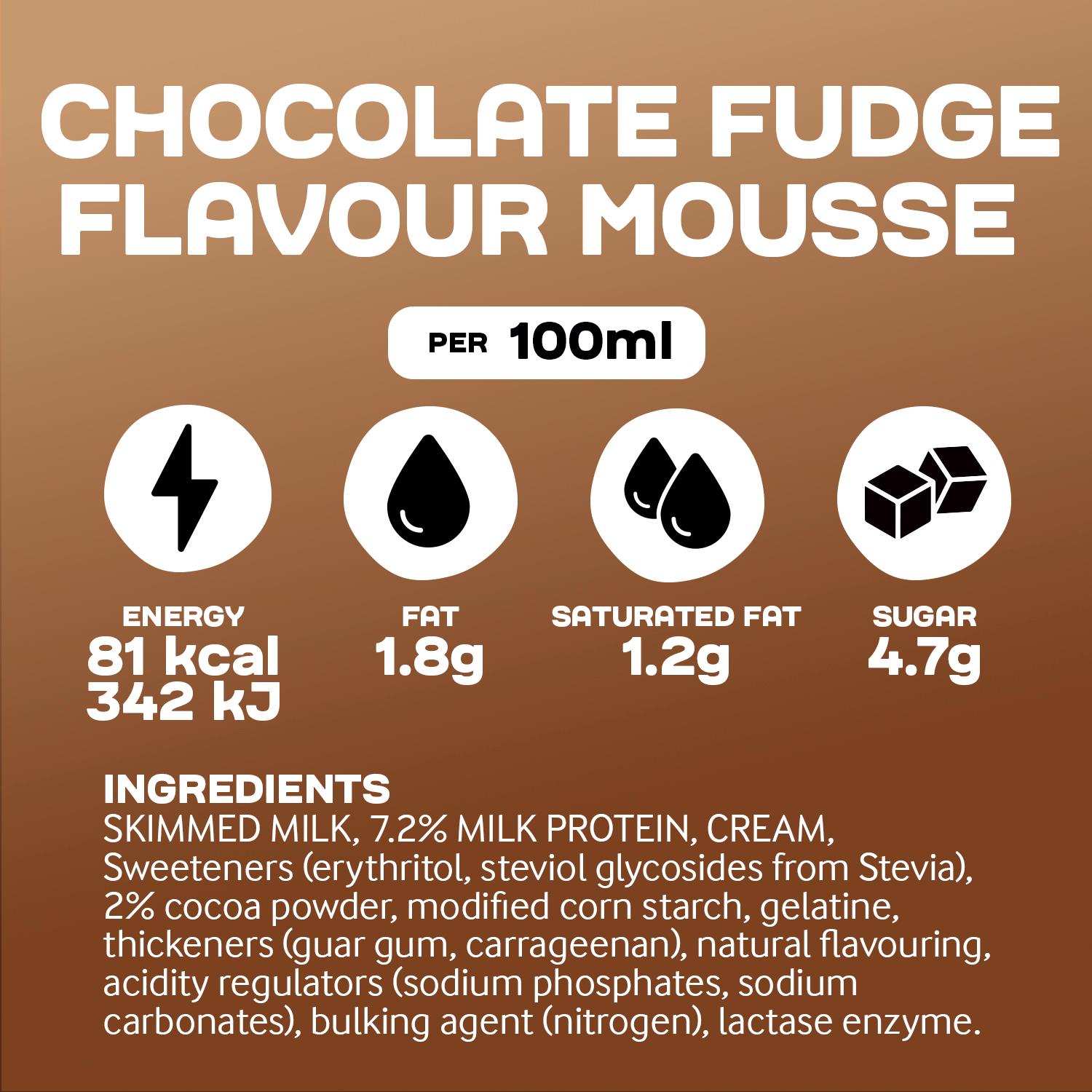 Arla Protein Chocolate Fudge Flavour Mousse 200g thumbnail 4