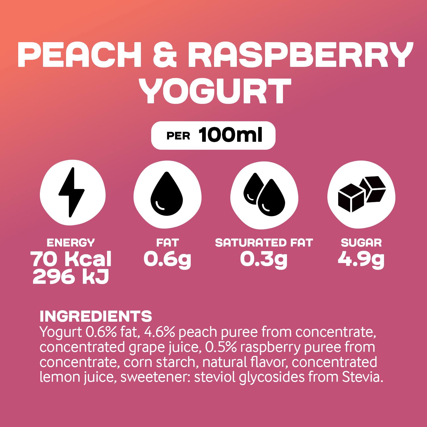 Arla Protein Peach & Raspberry Yogurt 200g thumbnail 4