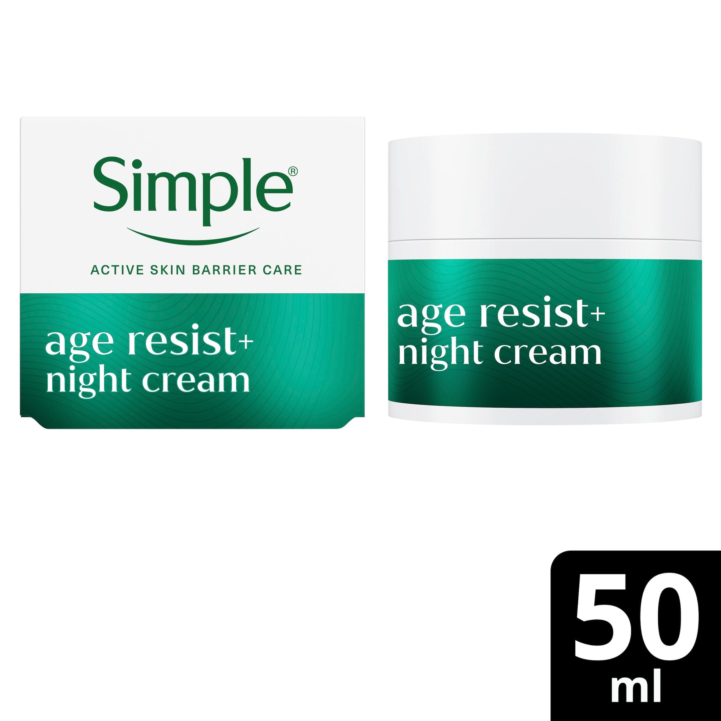 Simple Facial Moisturiser Age Resist+ Night 50ml thumbnail 2