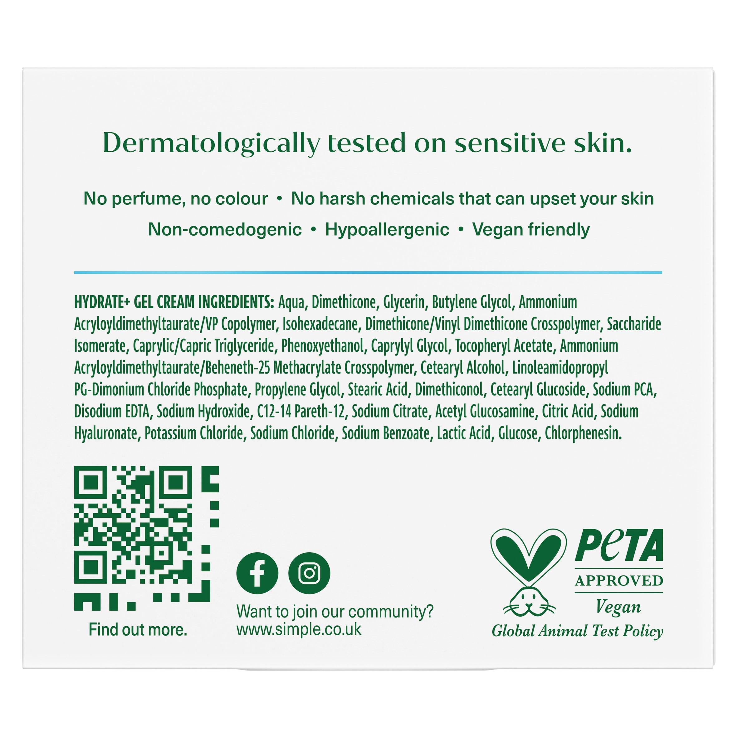 Simple Facial Moisturiser Hydrate+ 50ml thumbnail 2