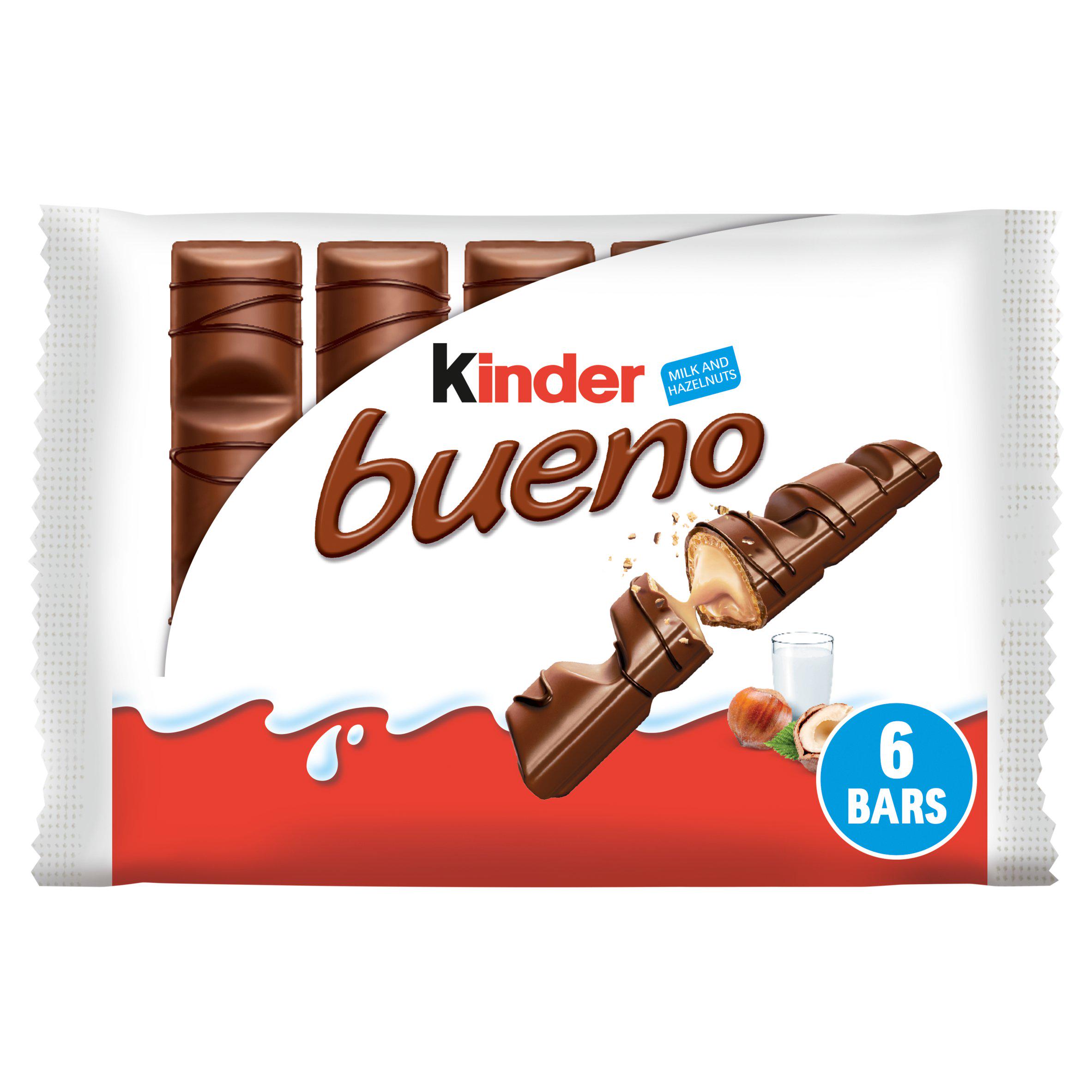 Kinder Bueno Milk Chocolate & Hazelnut Bars Multipack, 3 x 43g