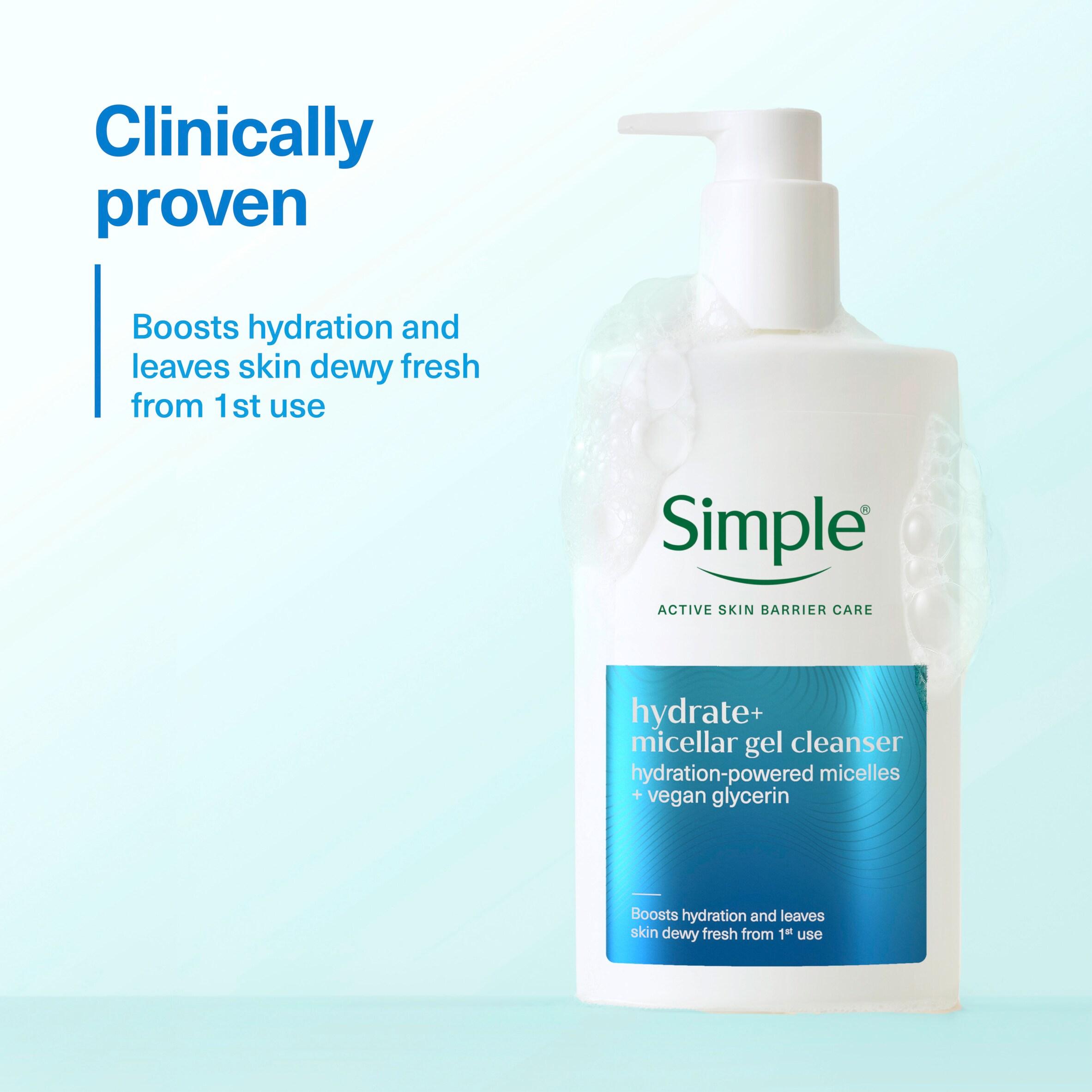 Simple Micellar Facial Cleanser Hydrate+ 240ml thumbnail 5