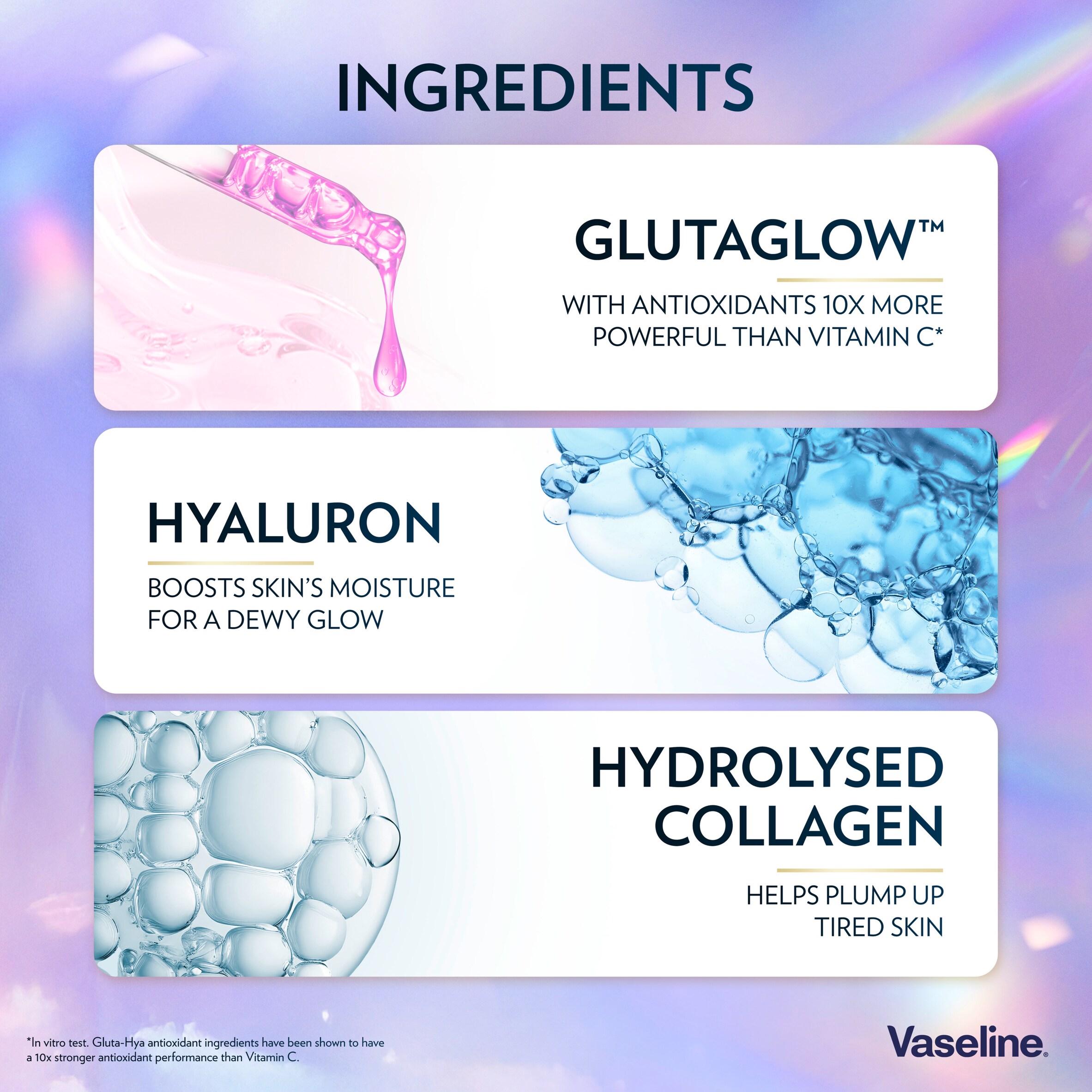 Vaseline Gluta Hya Overnight Radiance Serum Burst Body Lotion Moisturiser 200ml thumbnail 4