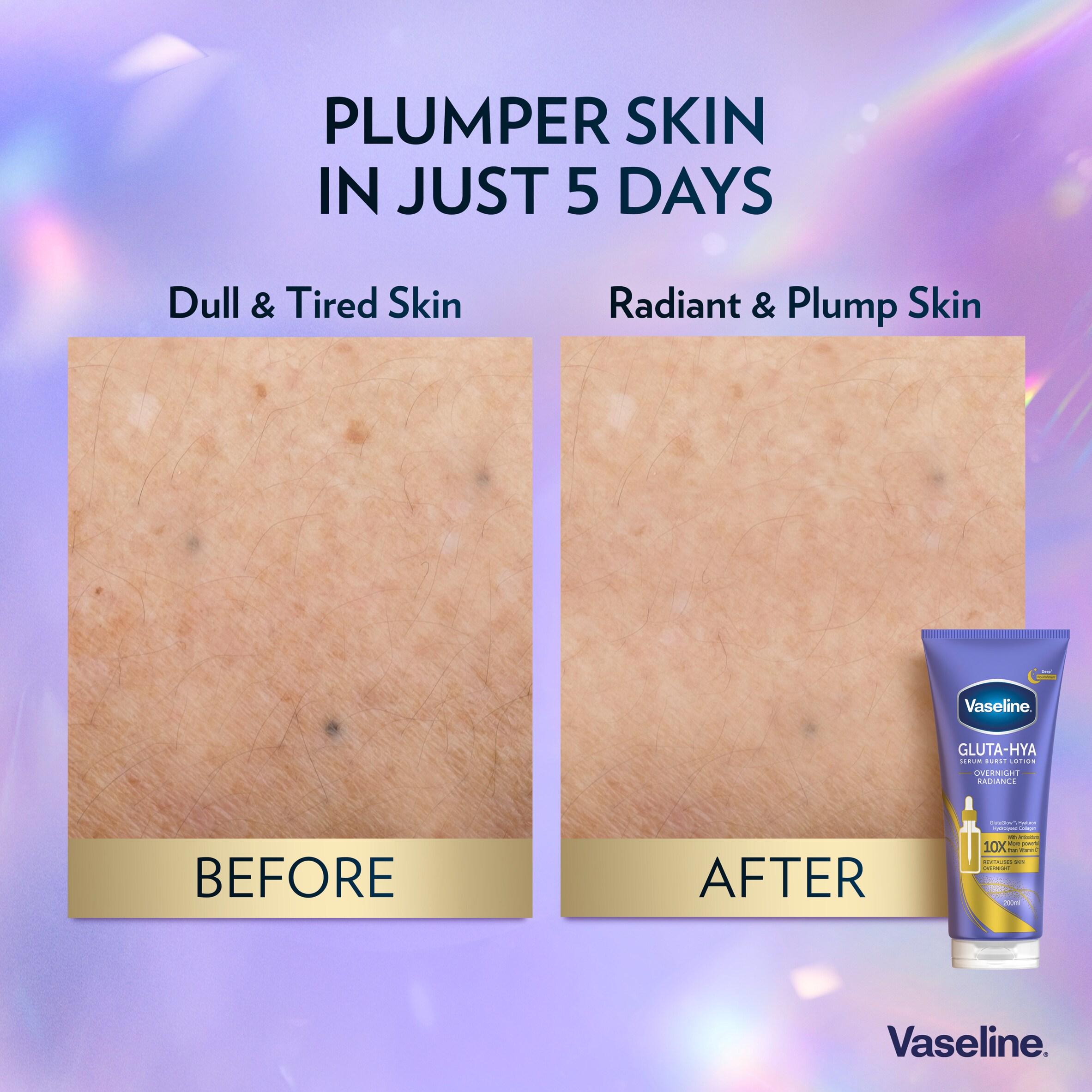 Vaseline Gluta Hya Overnight Radiance Serum Burst Body Lotion Moisturiser 200ml thumbnail 5