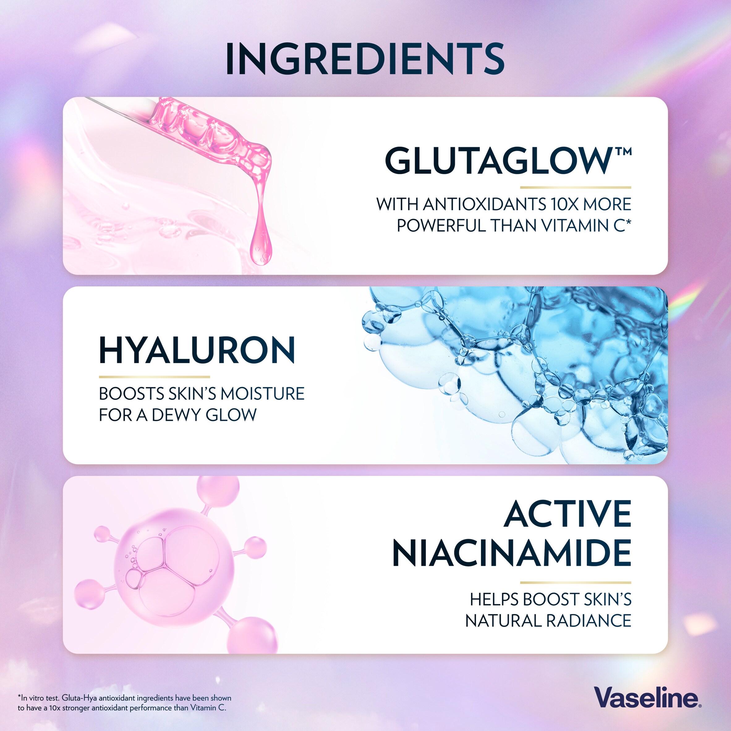Vaseline Gluta Hya Dewy Radiance Serum Burst Body Lotion Moisturiser 200ml thumbnail 2
