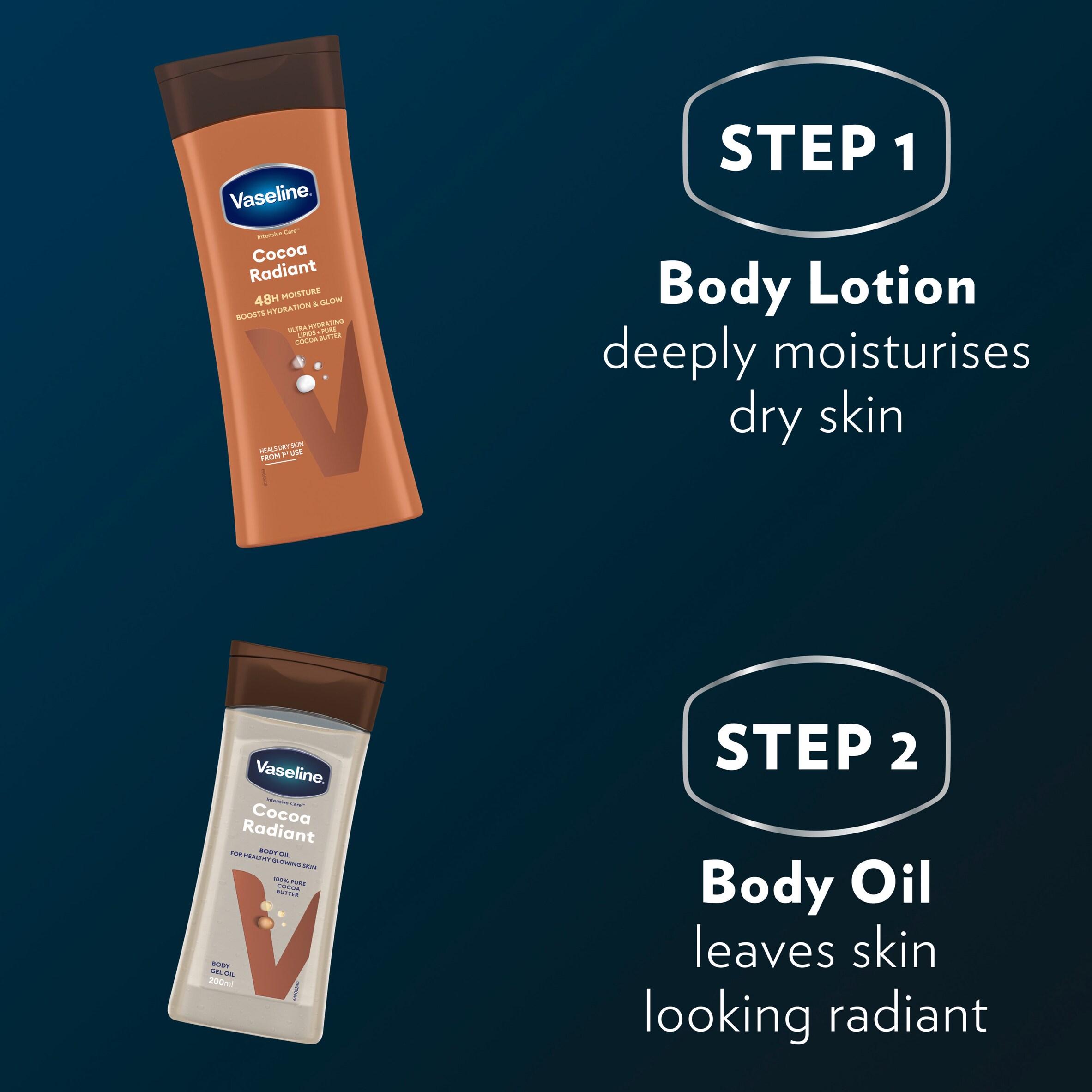 Vaseline Intensive Care Body Oil Cocoa Radiant 200ml thumbnail 4