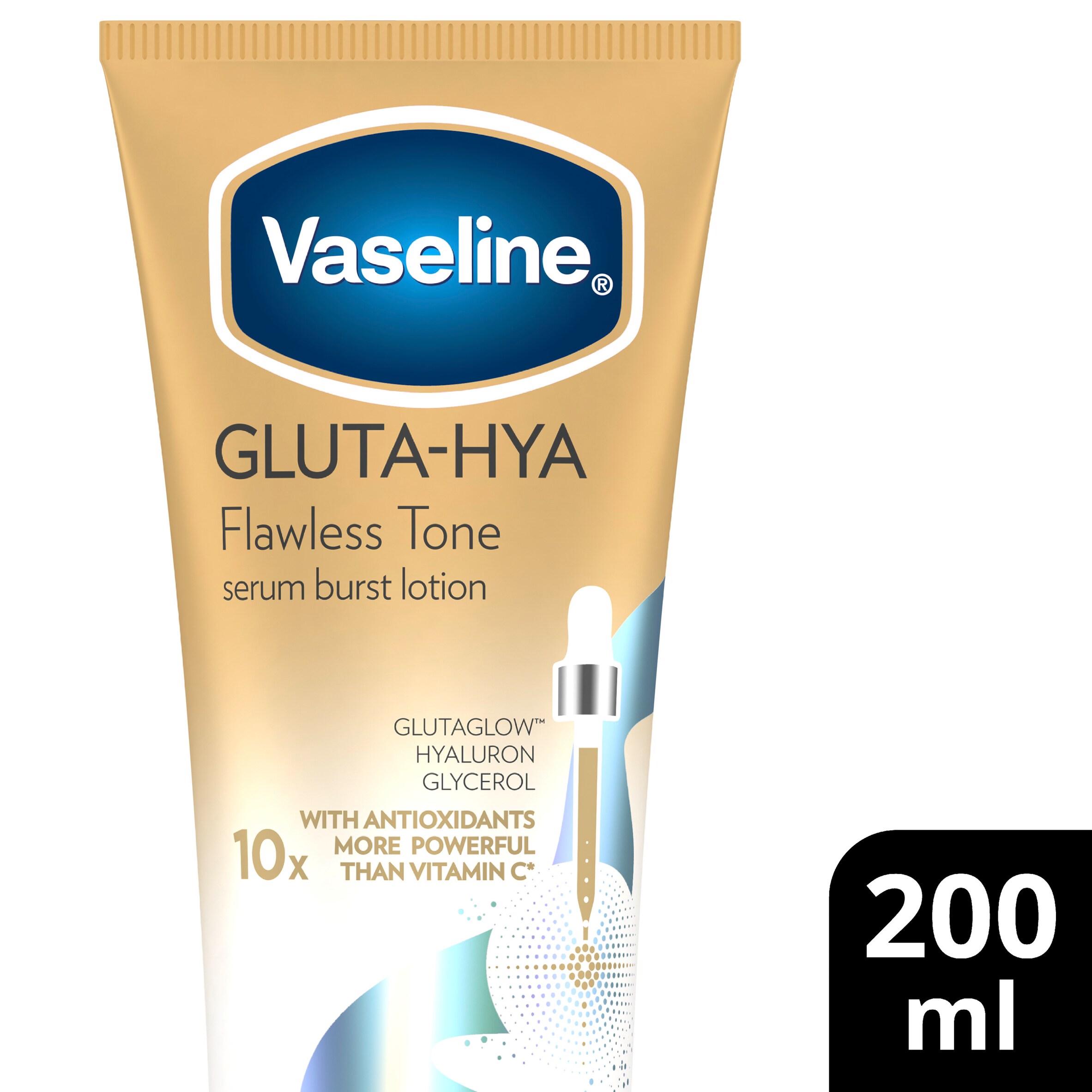Vaseline Gluta Hya Flawless Tone Serum Burst Body Lotion Moisturiser 200ml thumbnail 2