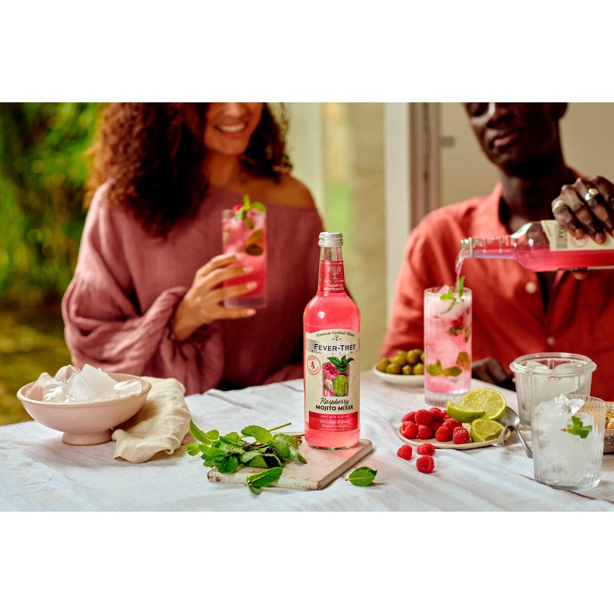 Fever-Tree 500ml Raspberry Mojito Cocktail Mixer Bottle thumbnail 2