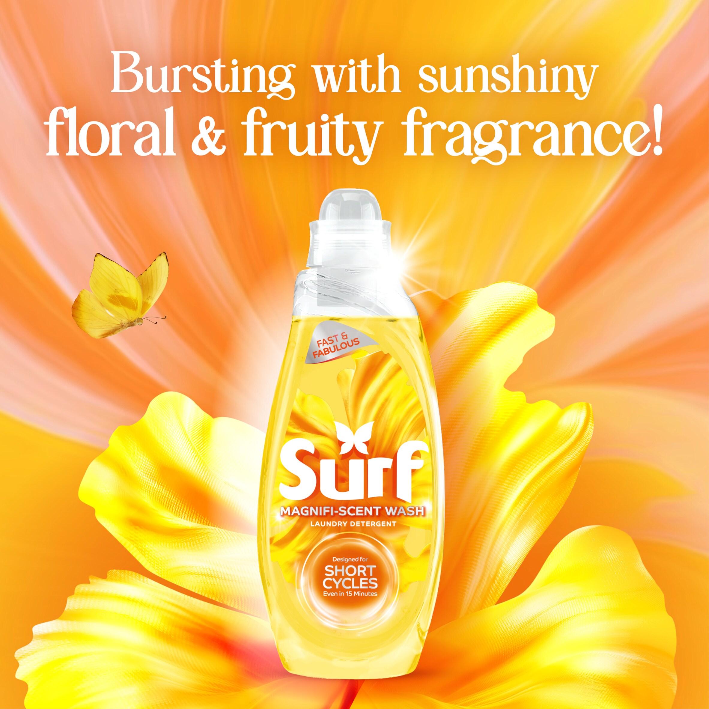 Surf Magnifi Scent Wash Laundry Liquid Sunshine Blossom 31 Washes 837ml thumbnail 2
