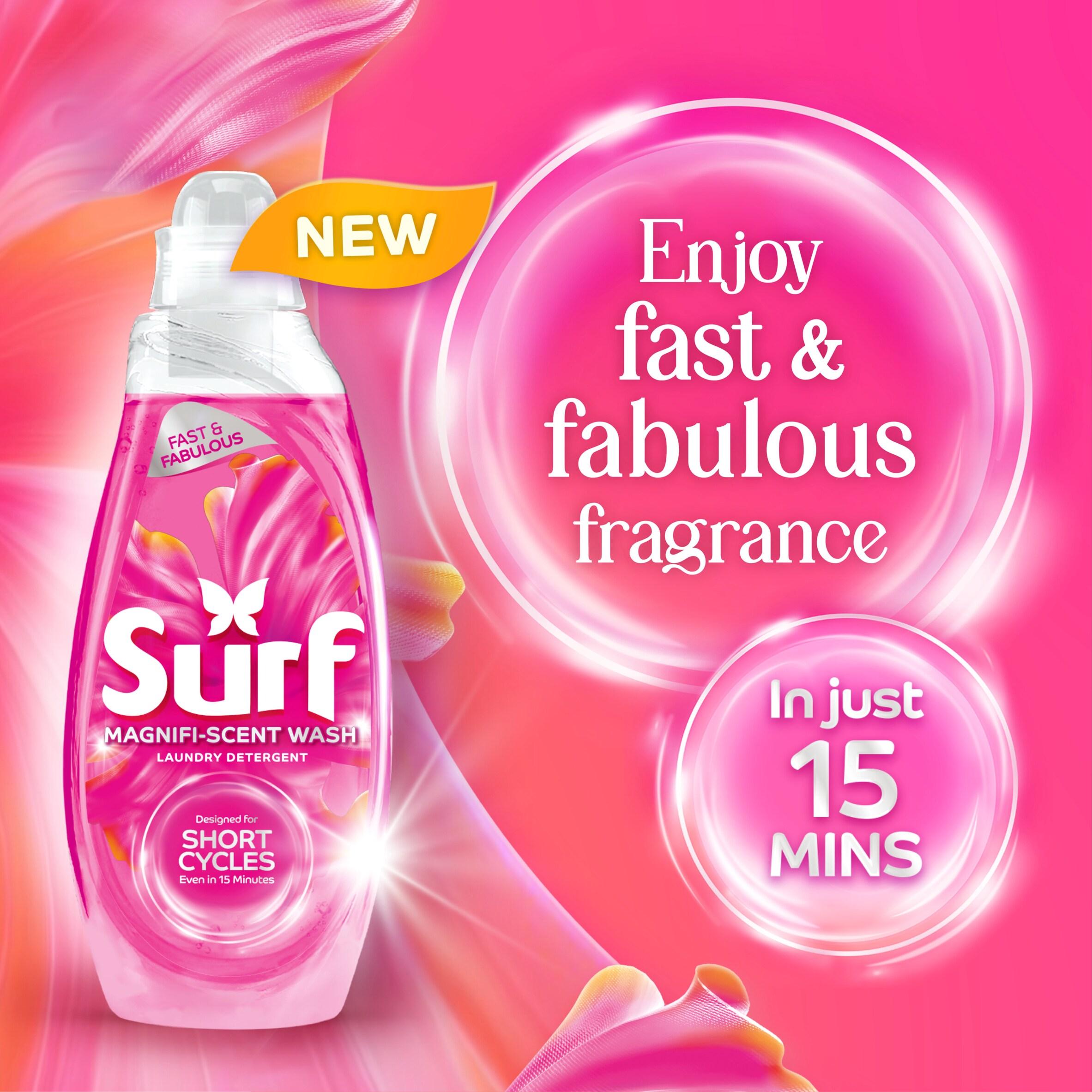 Surf Magnifi Scent Wash Laundry Liquid Floral Fusion 31 Washes 837ml thumbnail 6
