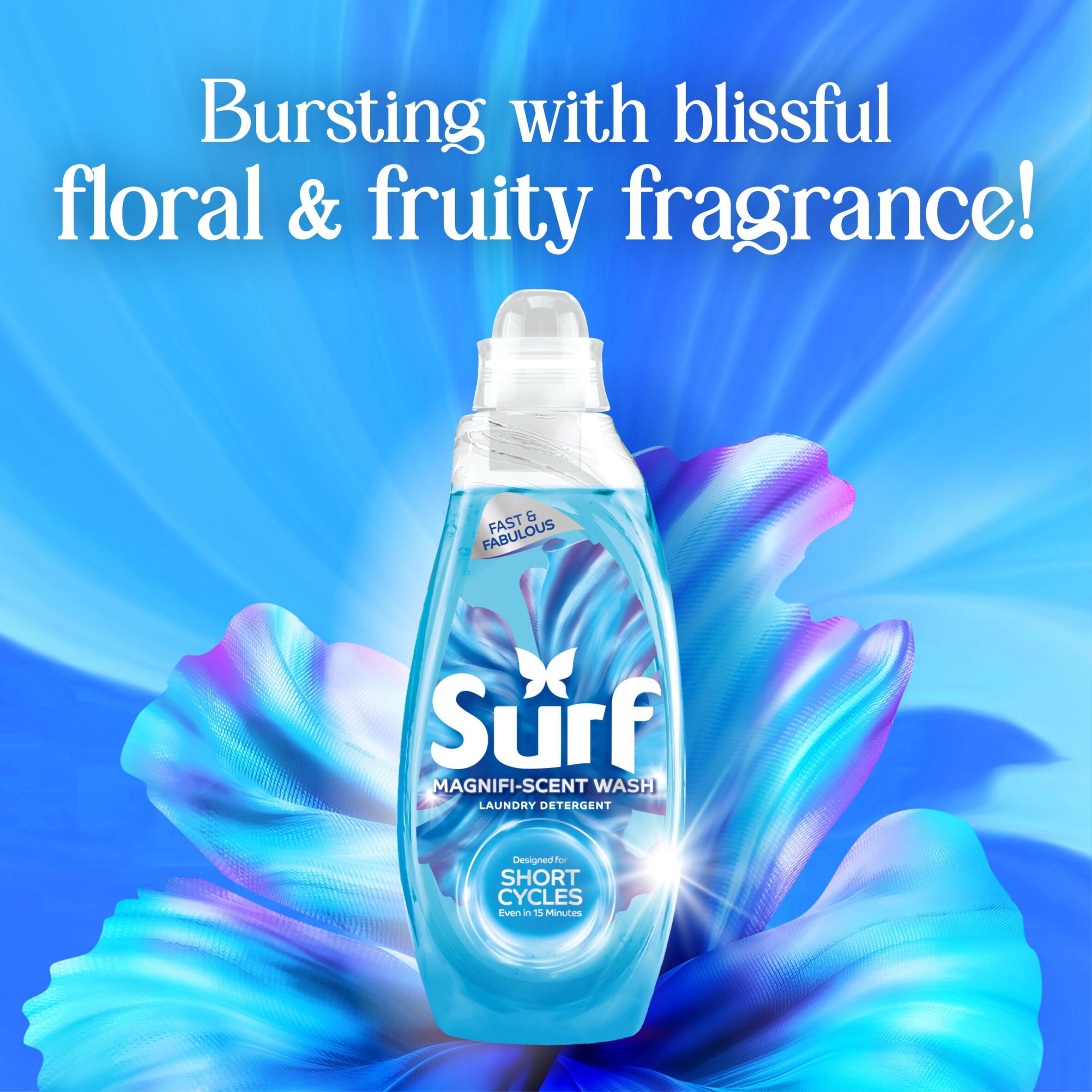 Surf Magnifi Scent Wash Laundry Liquid Aqua Bliss 31 Washes 837ml thumbnail 2
