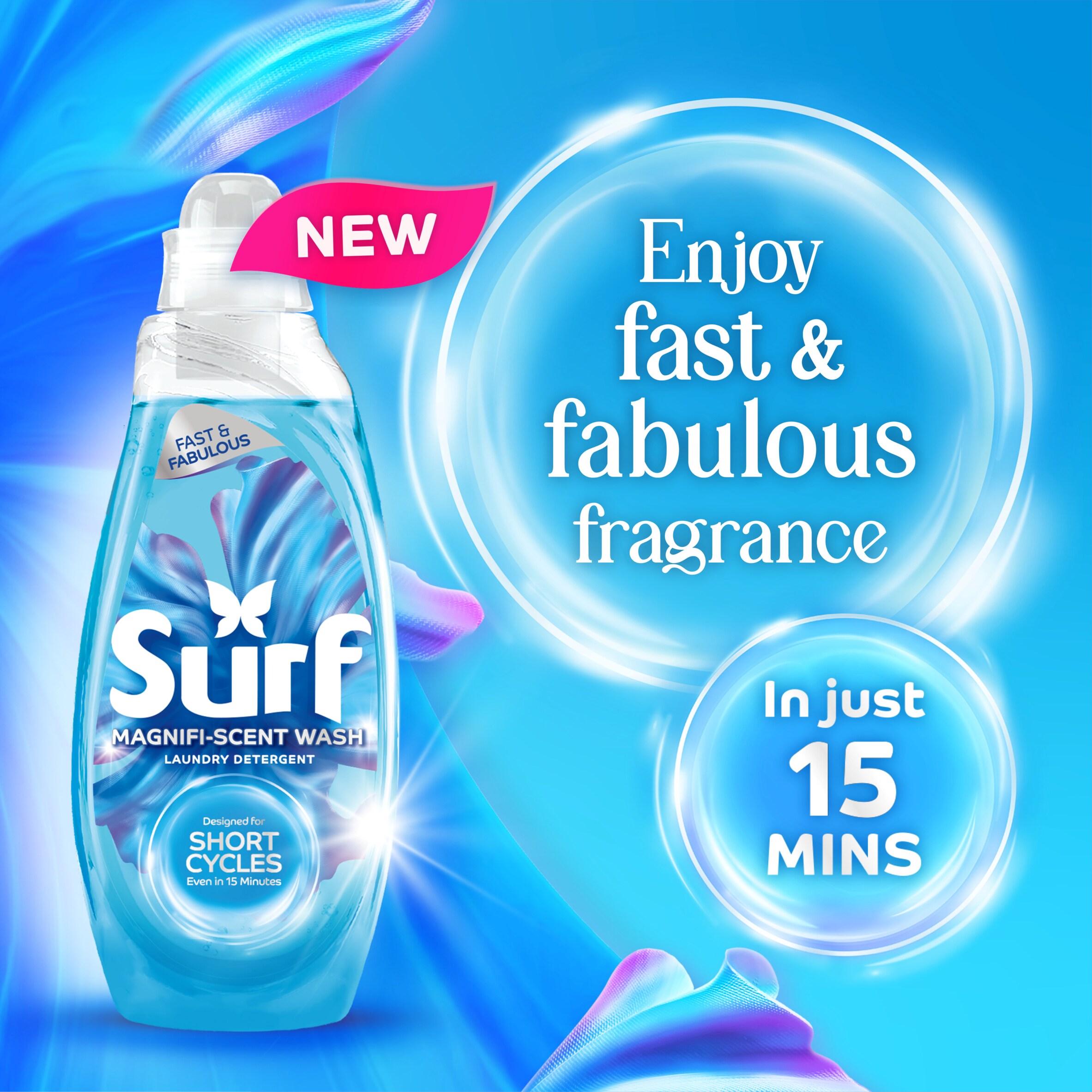 Surf Magnifi Scent Wash Laundry Liquid Aqua Bliss 31 Washes 837ml thumbnail 5