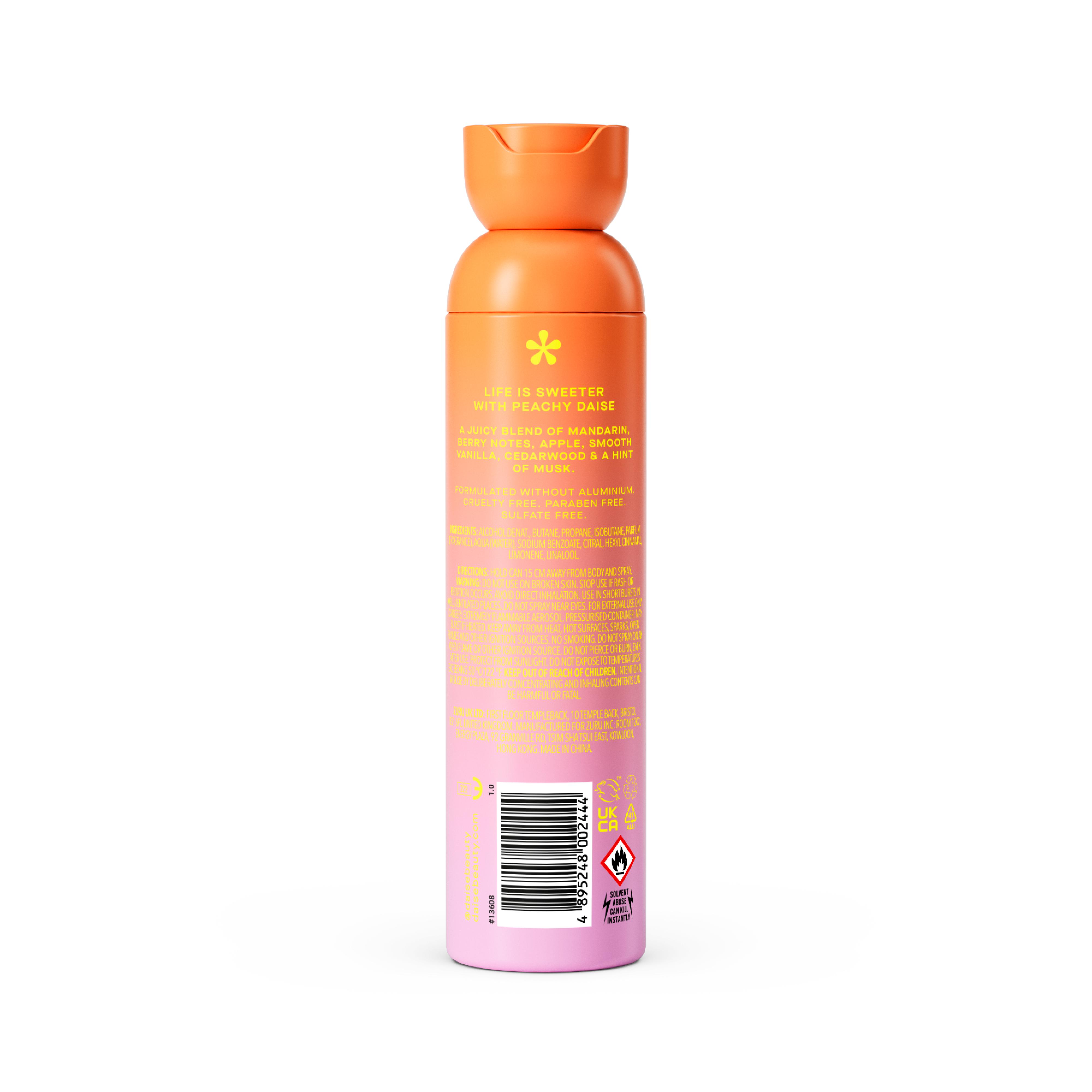 Daise All Body Spray & Deodorant in Berry & Mandarin 120ml thumbnail 2