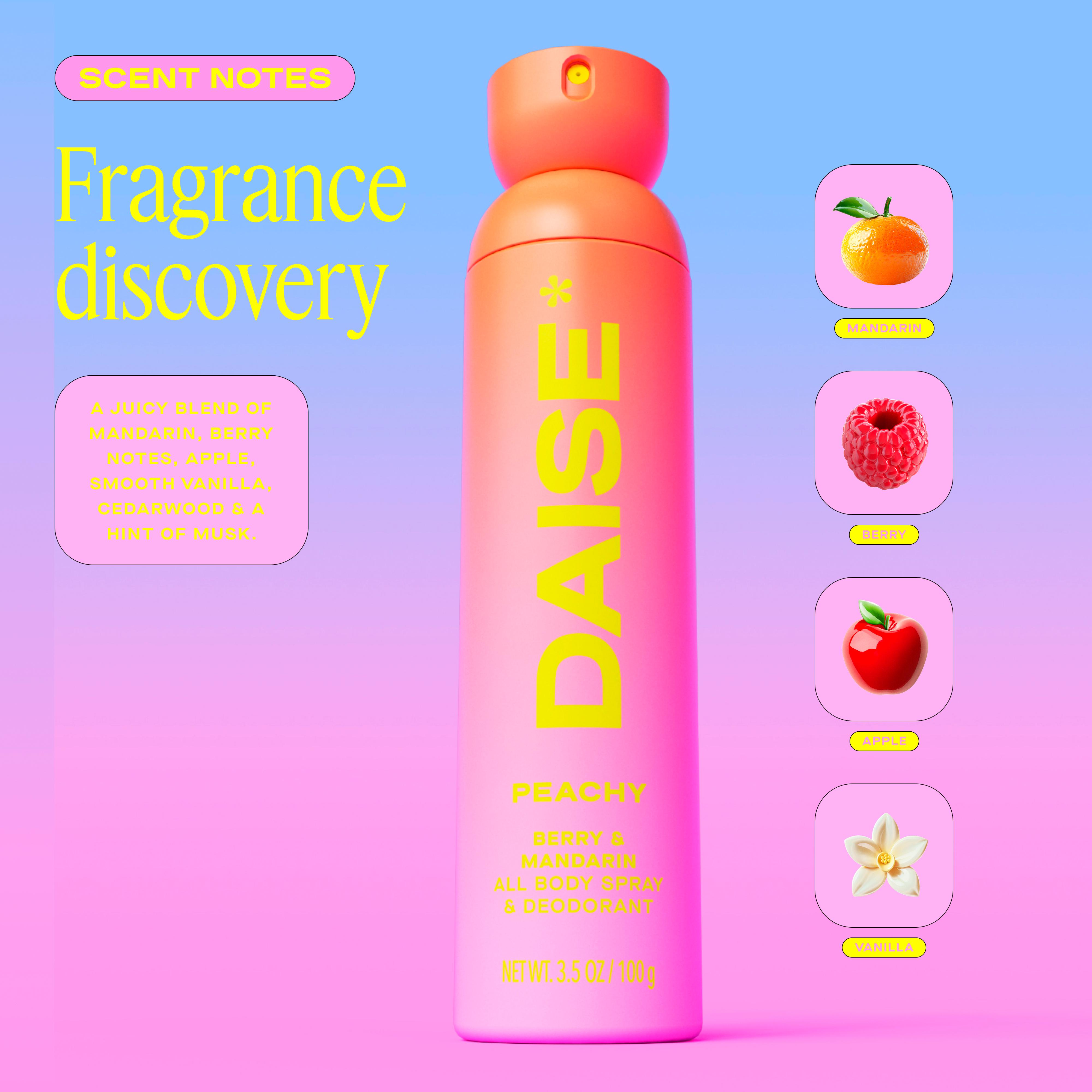 Daise All Body Spray & Deodorant in Berry & Mandarin 120ml thumbnail 6