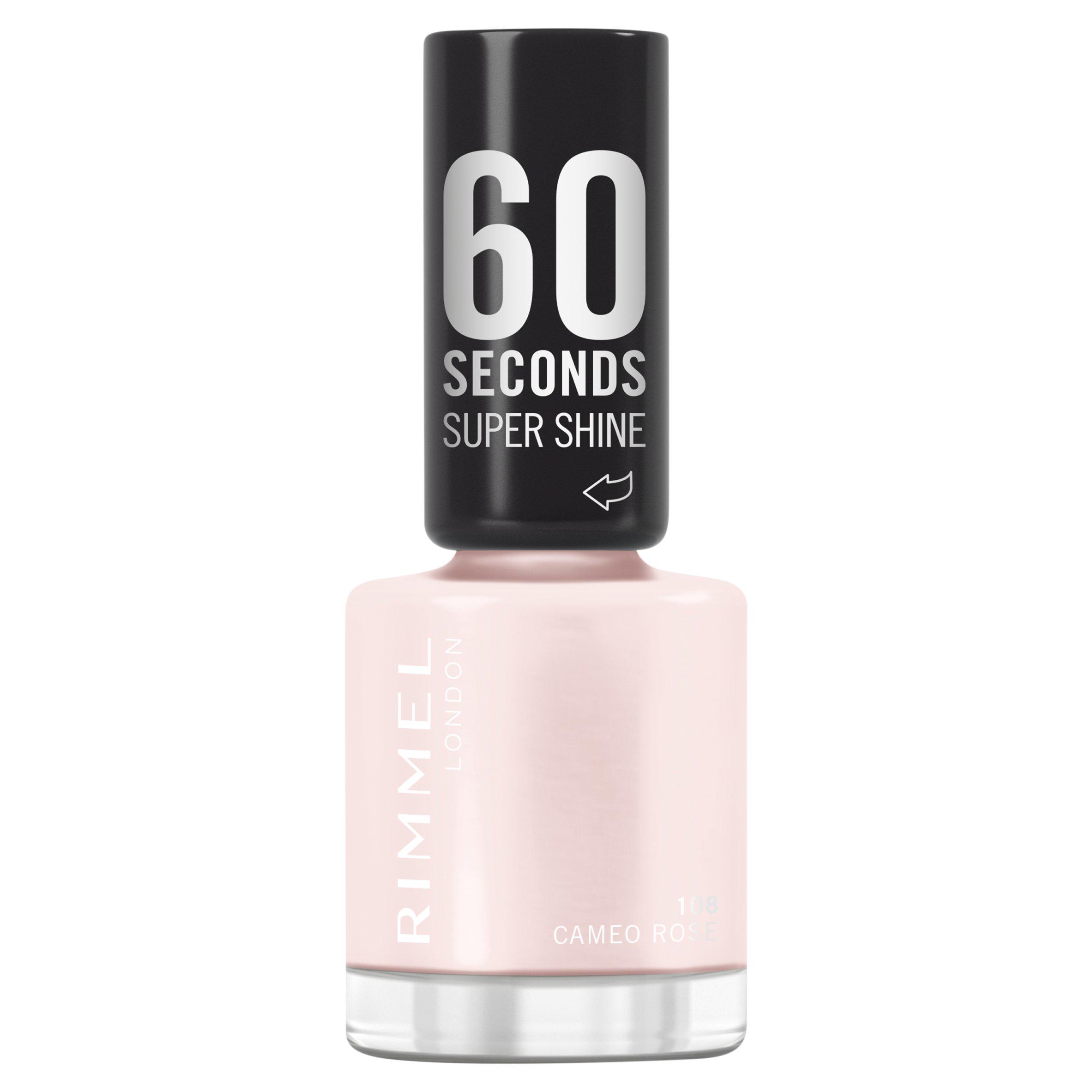 Rimmel 60 Seconds Super Shine Nail Polish 108 Cameo Rose 8ml