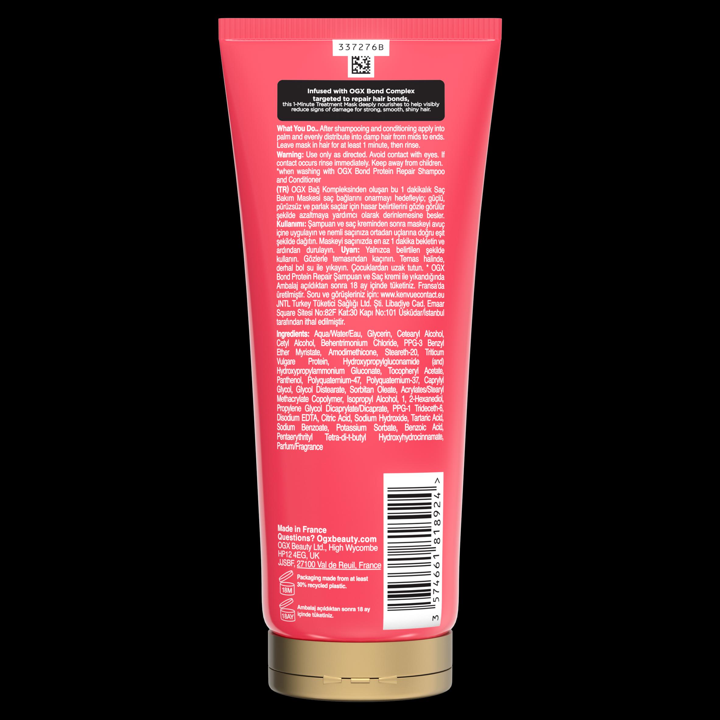 Ogx Bond Protein Repair 1 Minute Treatment Mask 200ml thumbnail 6