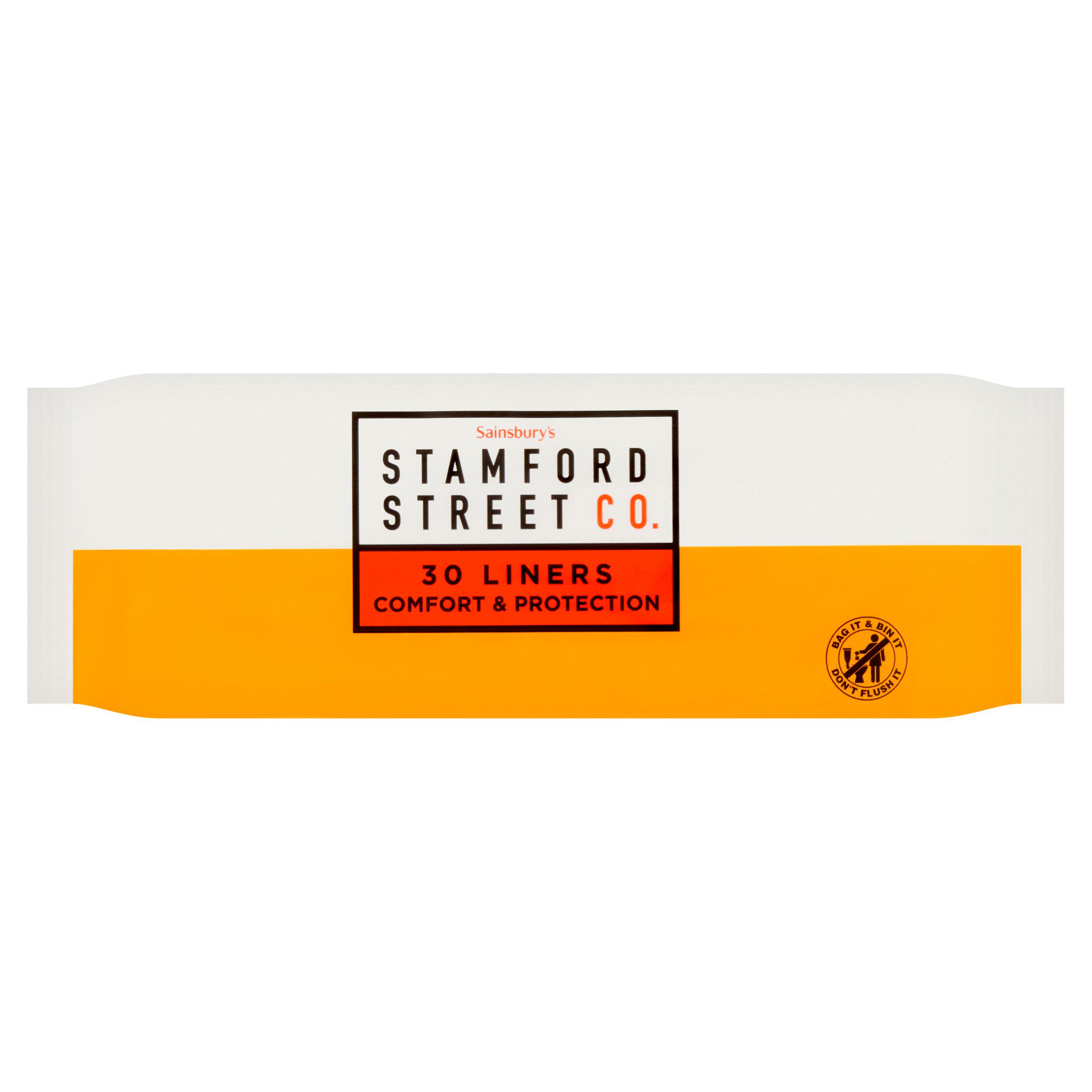 Sainsbury's Stamford Street Co. 30 Liners Comfort & Protection