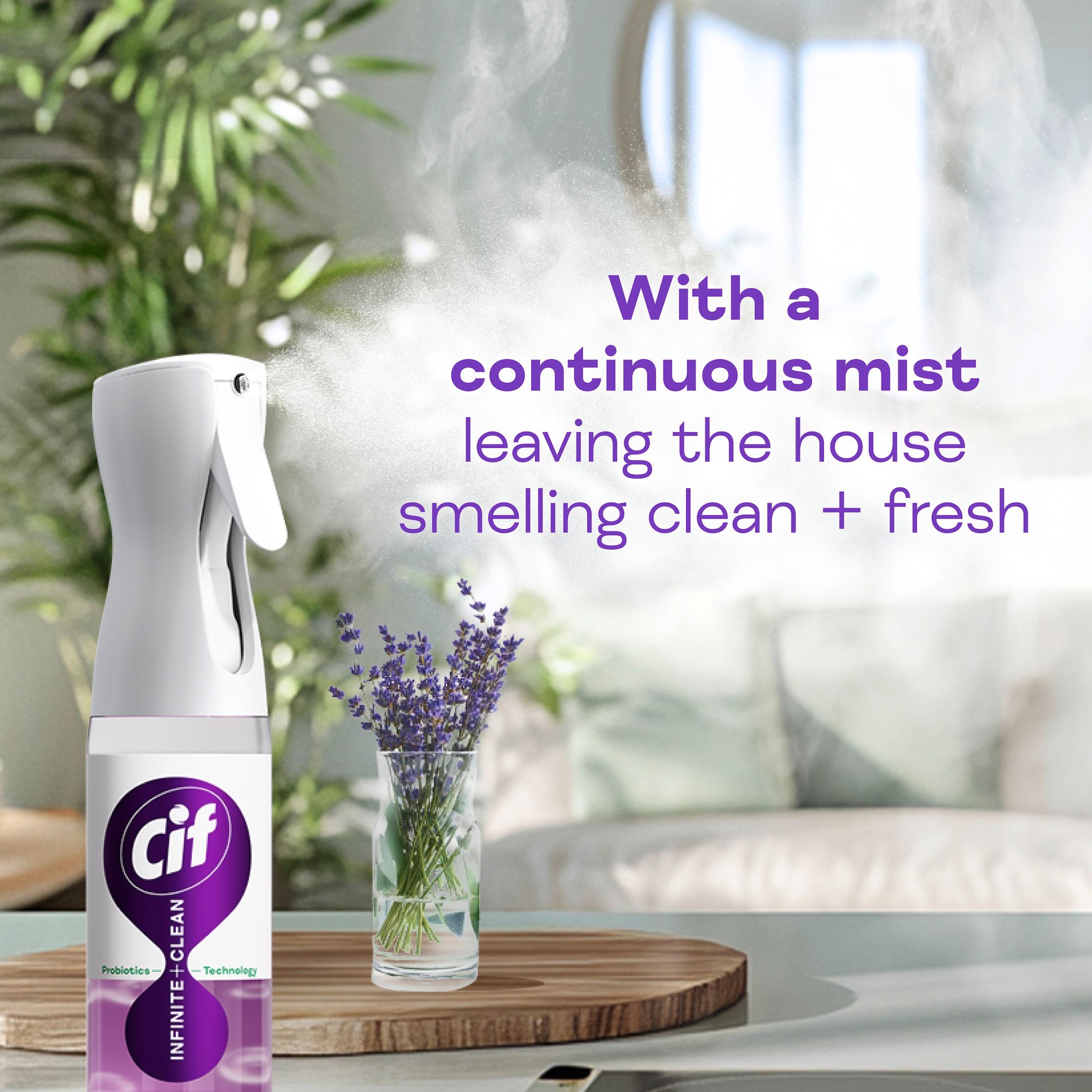 Cif Infinite Clean All in One Cleaner Spray Lavender & Eucalyptus 280ml thumbnail 4