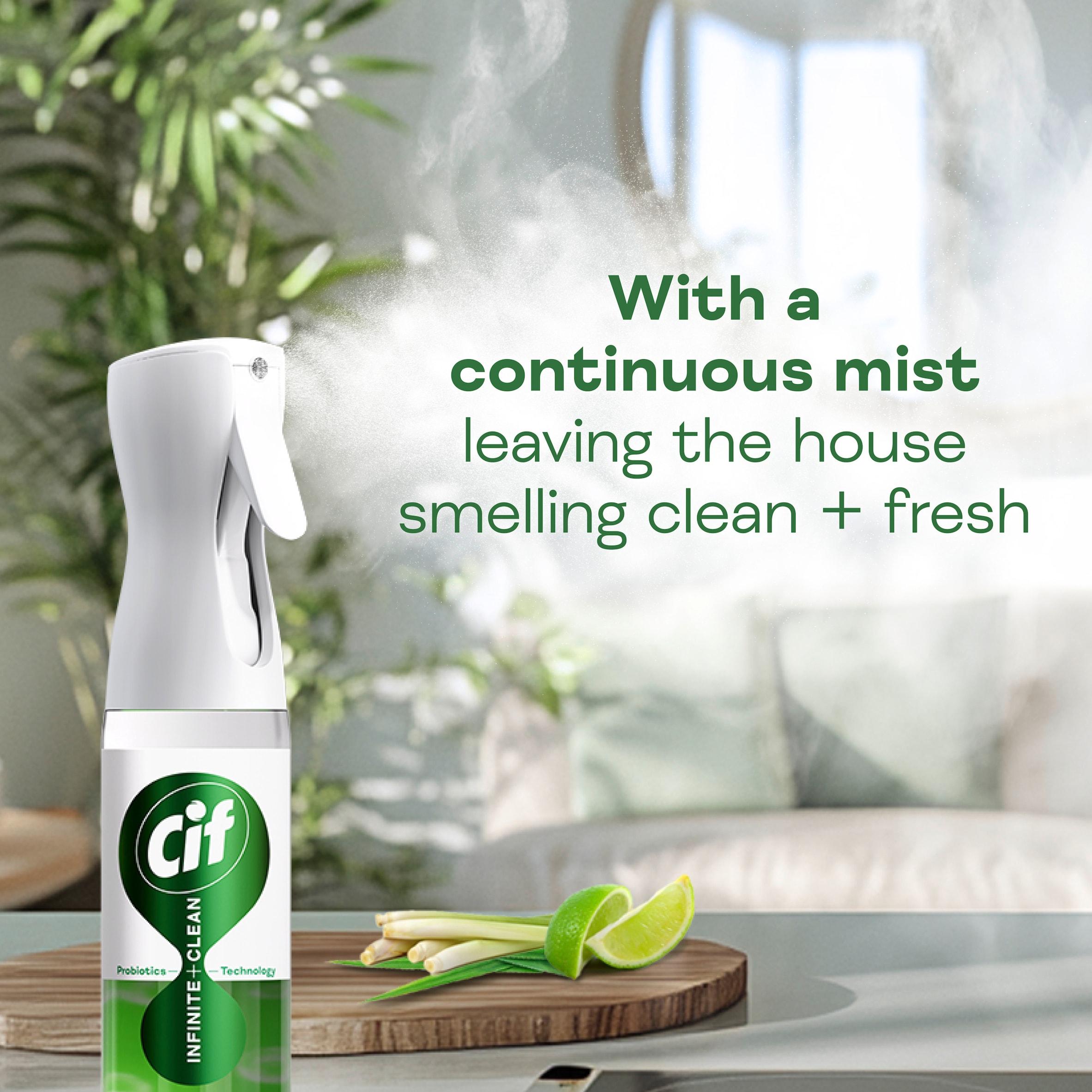 Cif Infinite Clean All in One Cleaner Spray Lime & Lemongrass 280ml thumbnail 6