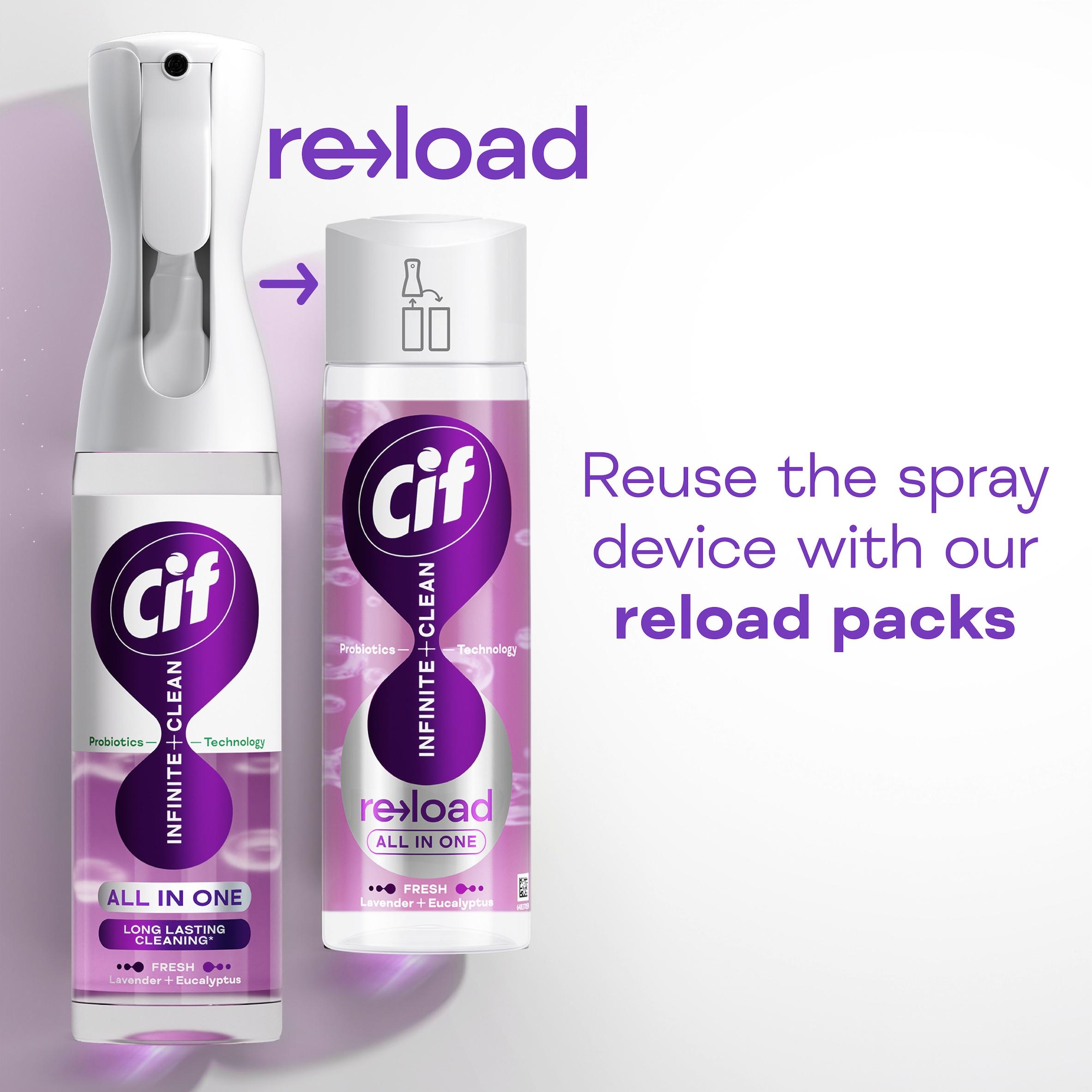 Cif Infinite Clean All in One Cleaner Reload Lavender & Eucalyptus 280ml thumbnail 2