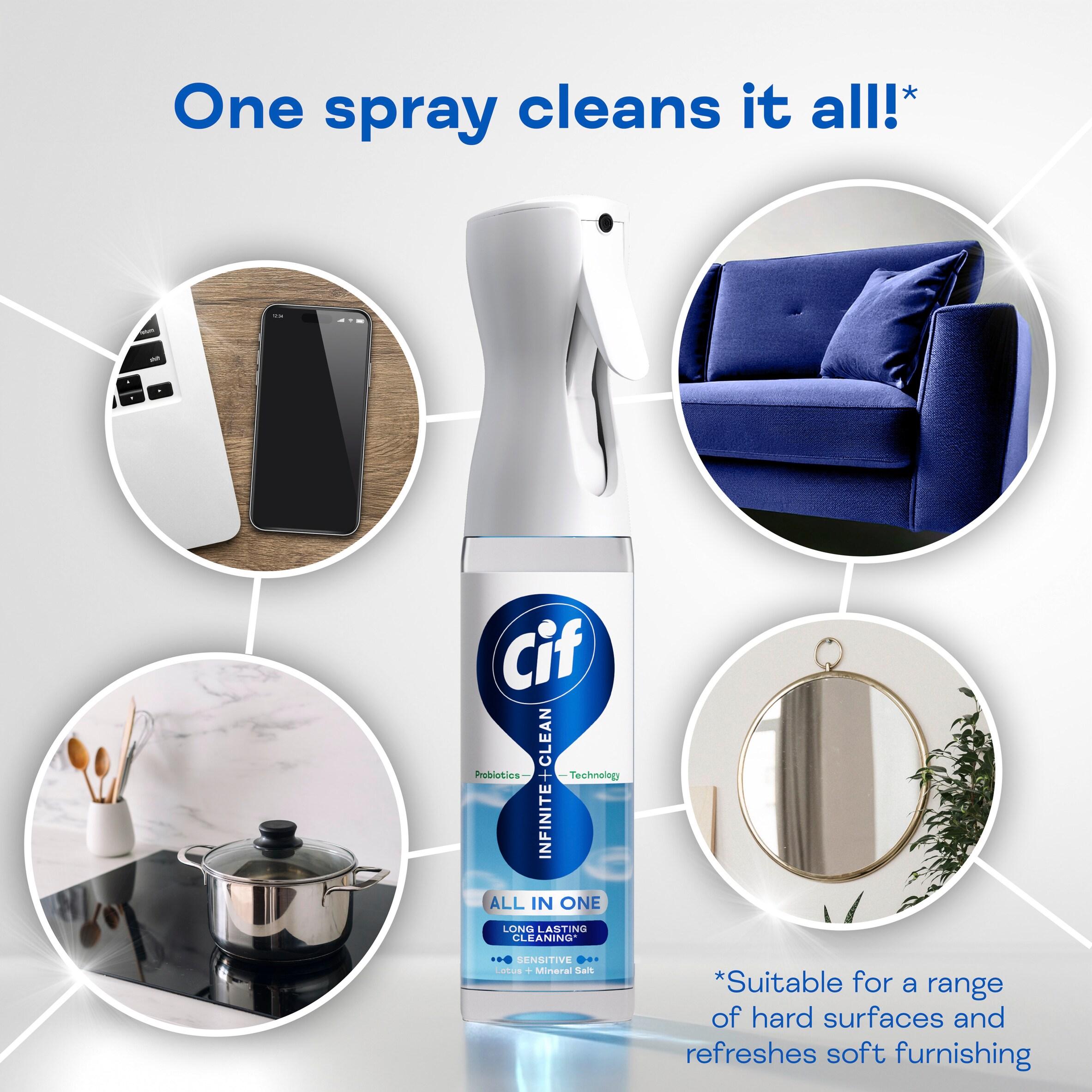 Cif Infinite Clean All in One Cleaner Reload Sensitive Lotus & Mineral Salt 280ml thumbnail 3