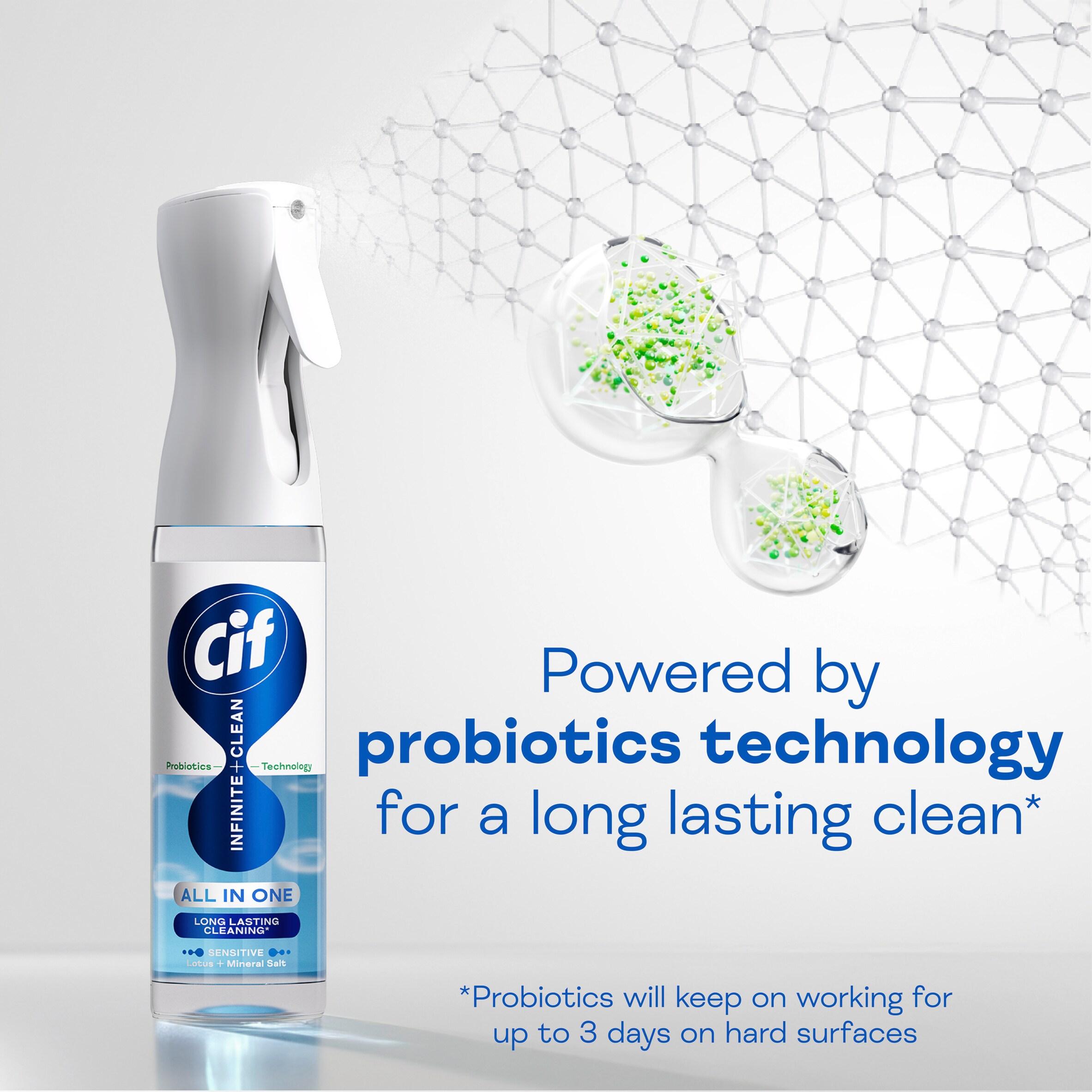 Cif Infinite Clean All in One Cleaner Reload Sensitive Lotus & Mineral Salt 280ml thumbnail 5