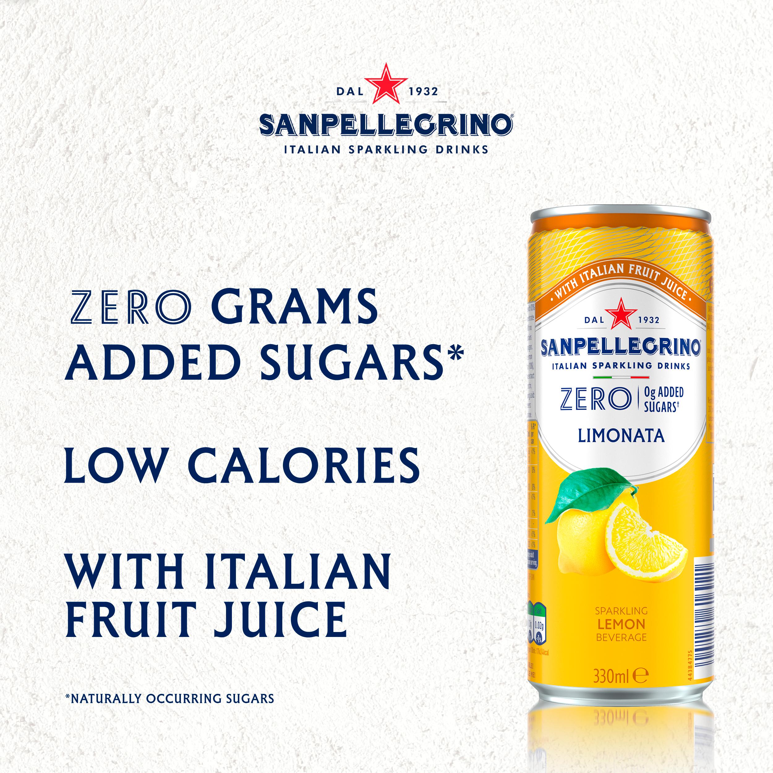 San Pellegrino Zero Lemon 4 x 330ml thumbnail 2