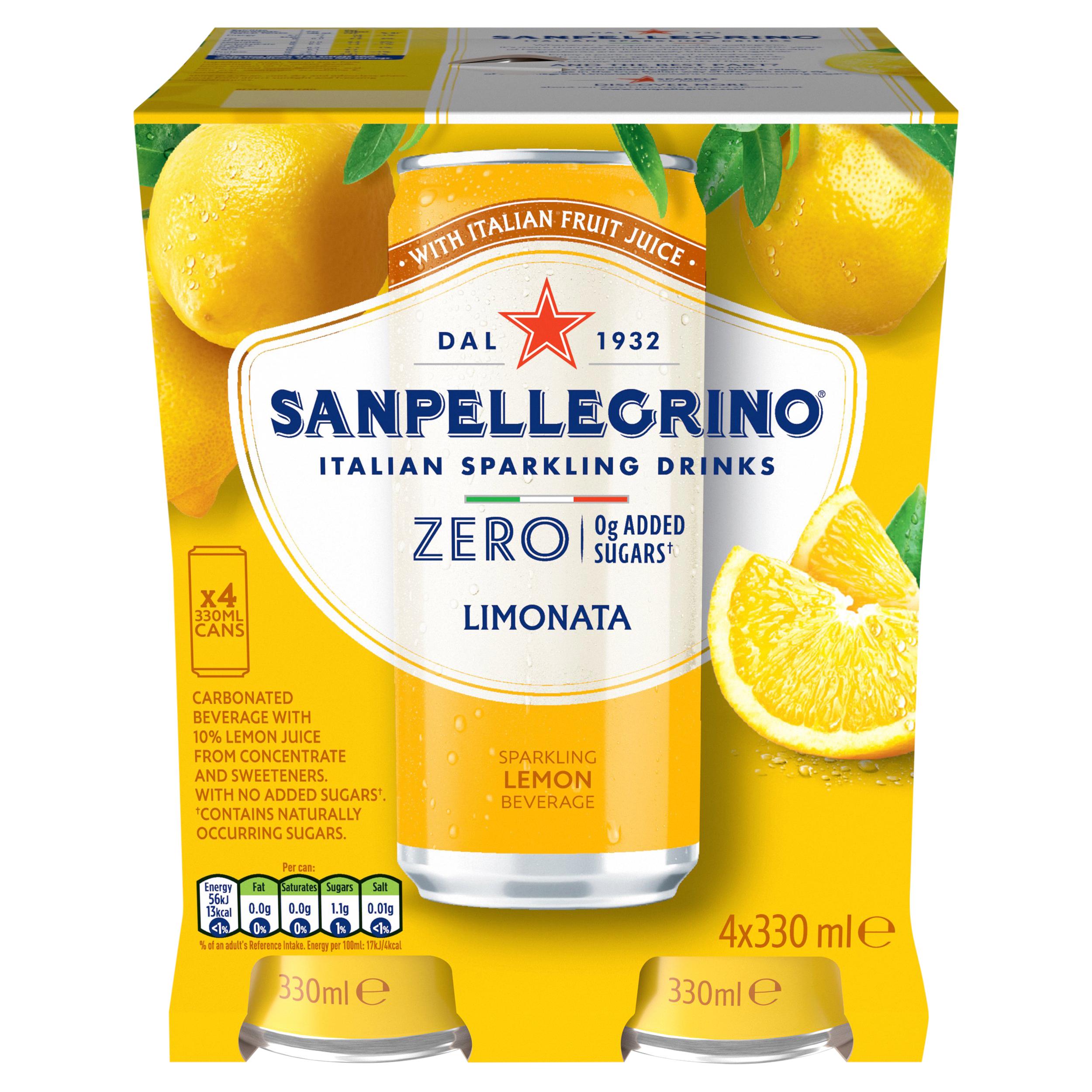 San Pellegrino Zero Lemon 4 x 330ml thumbnail 6