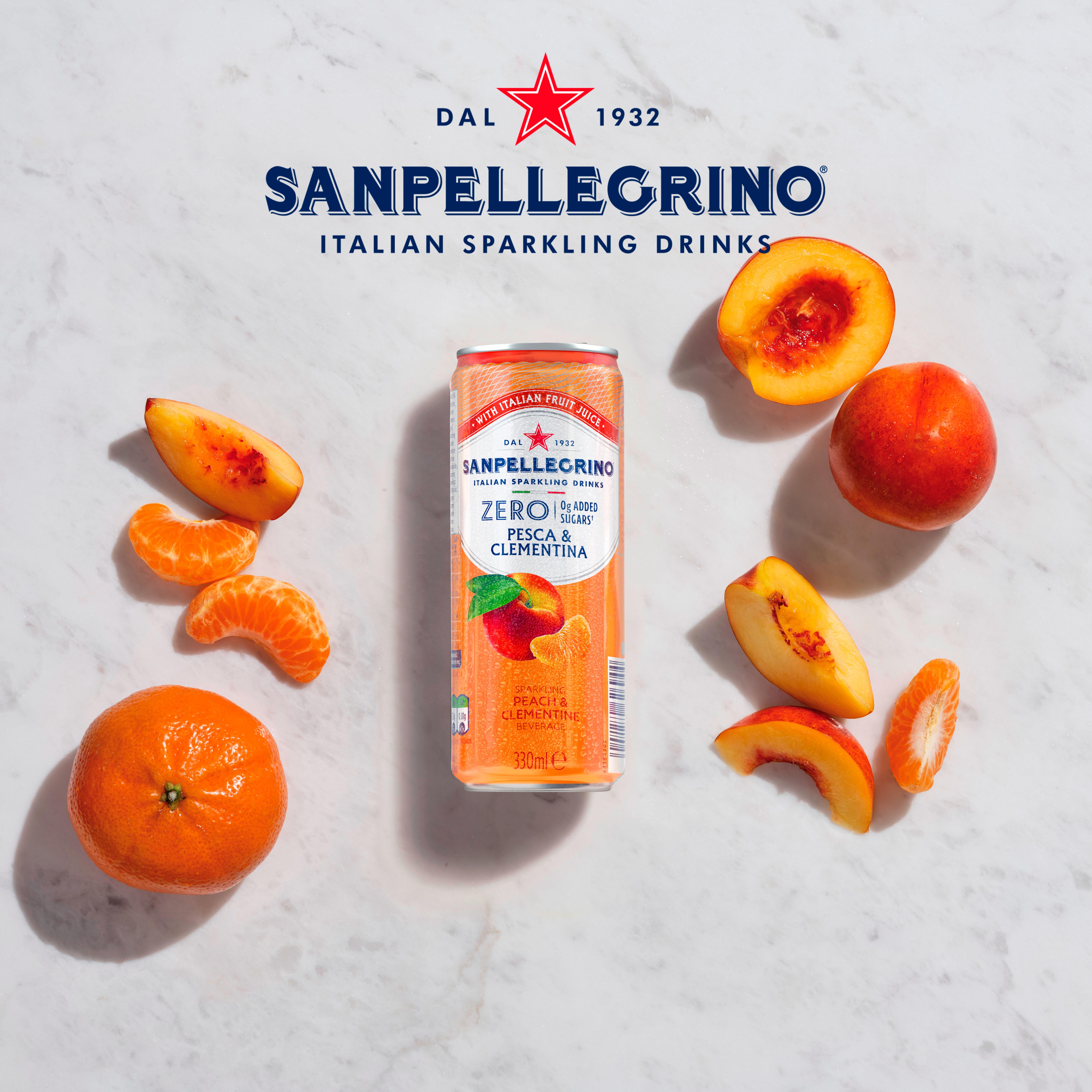 San Pellegrino Zero Peach & Clementine 4 x 330ml thumbnail 4