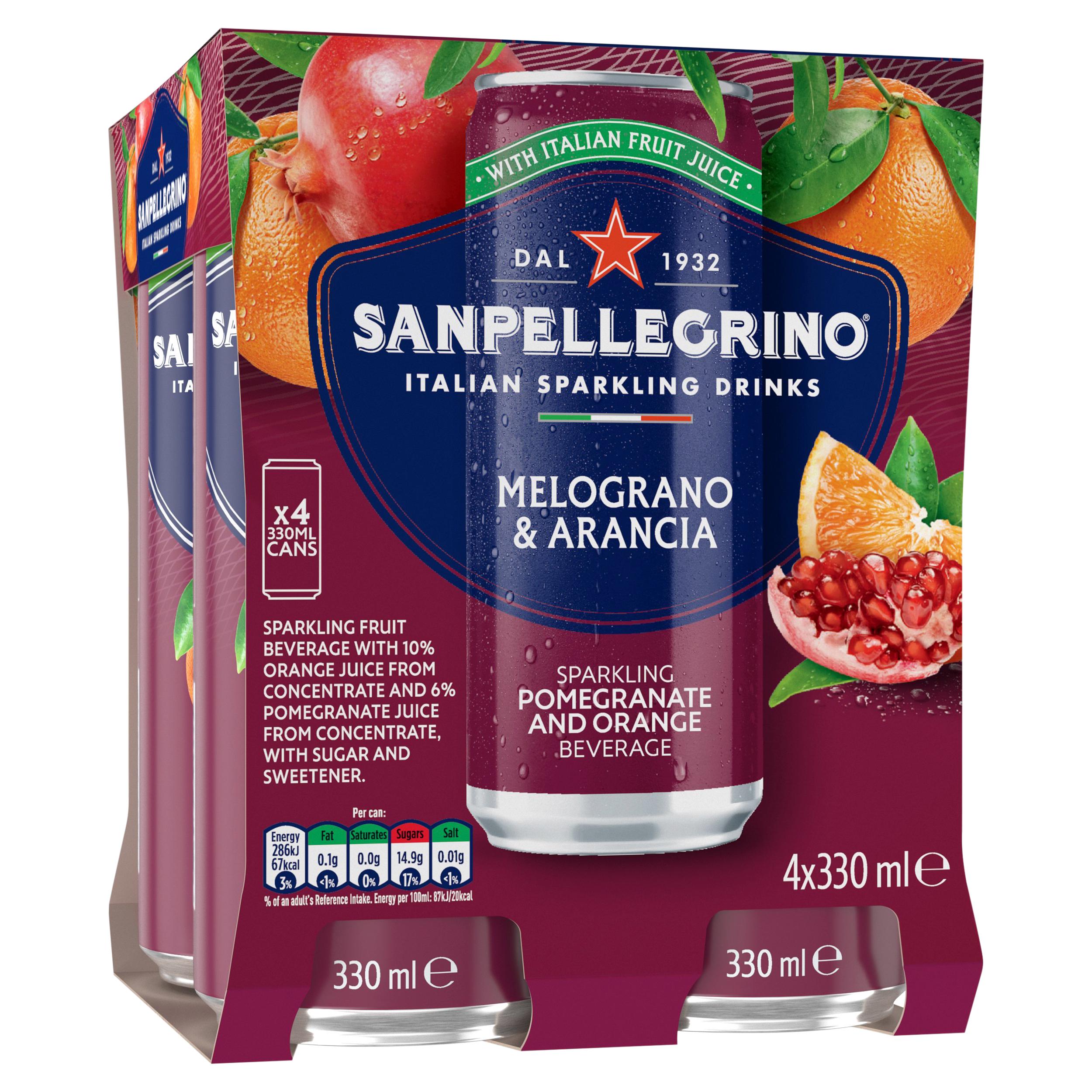 San Pellegrino Pomegranate & Orange 4 x 330ml thumbnail 4
