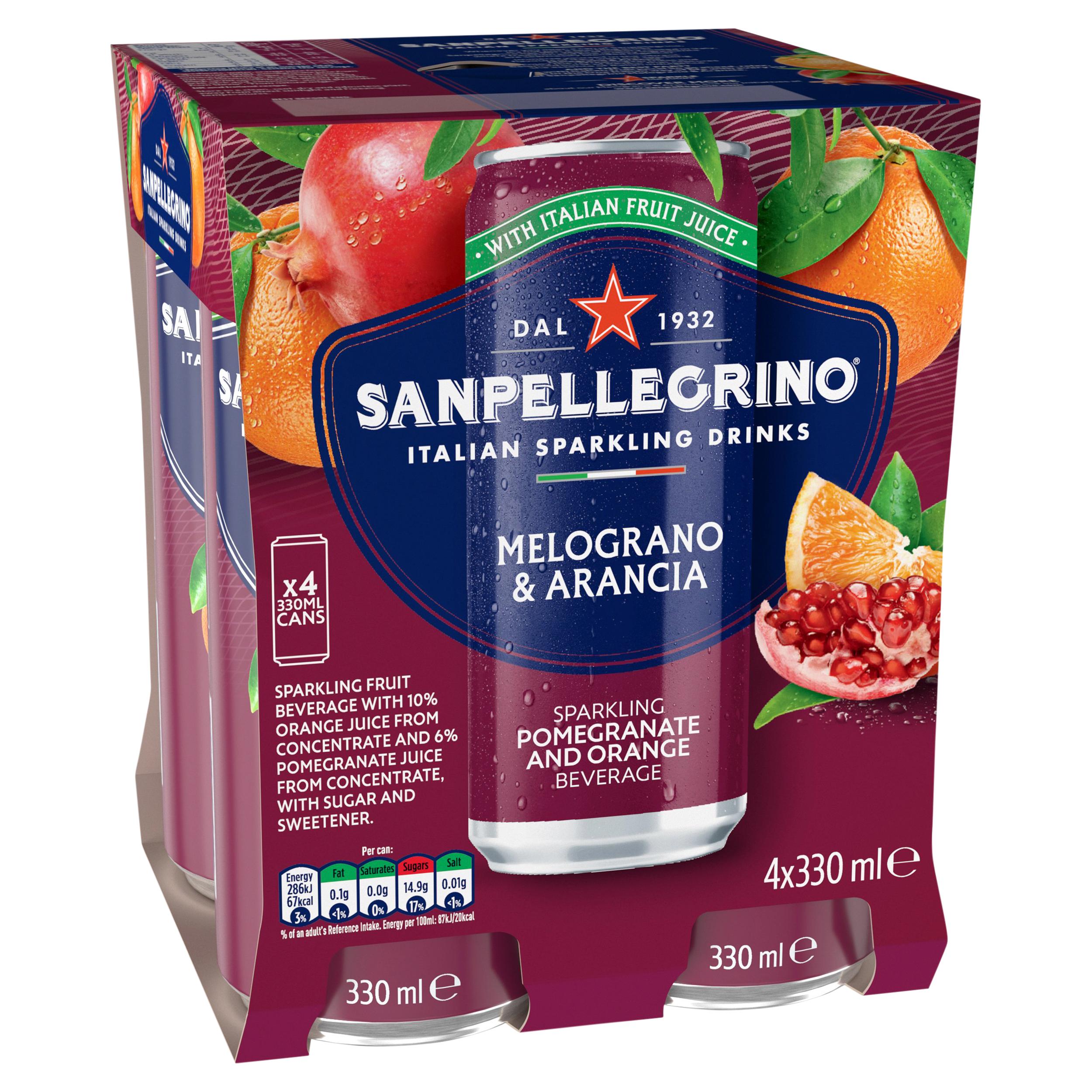 San Pellegrino Pomegranate & Orange 4 x 330ml thumbnail 5