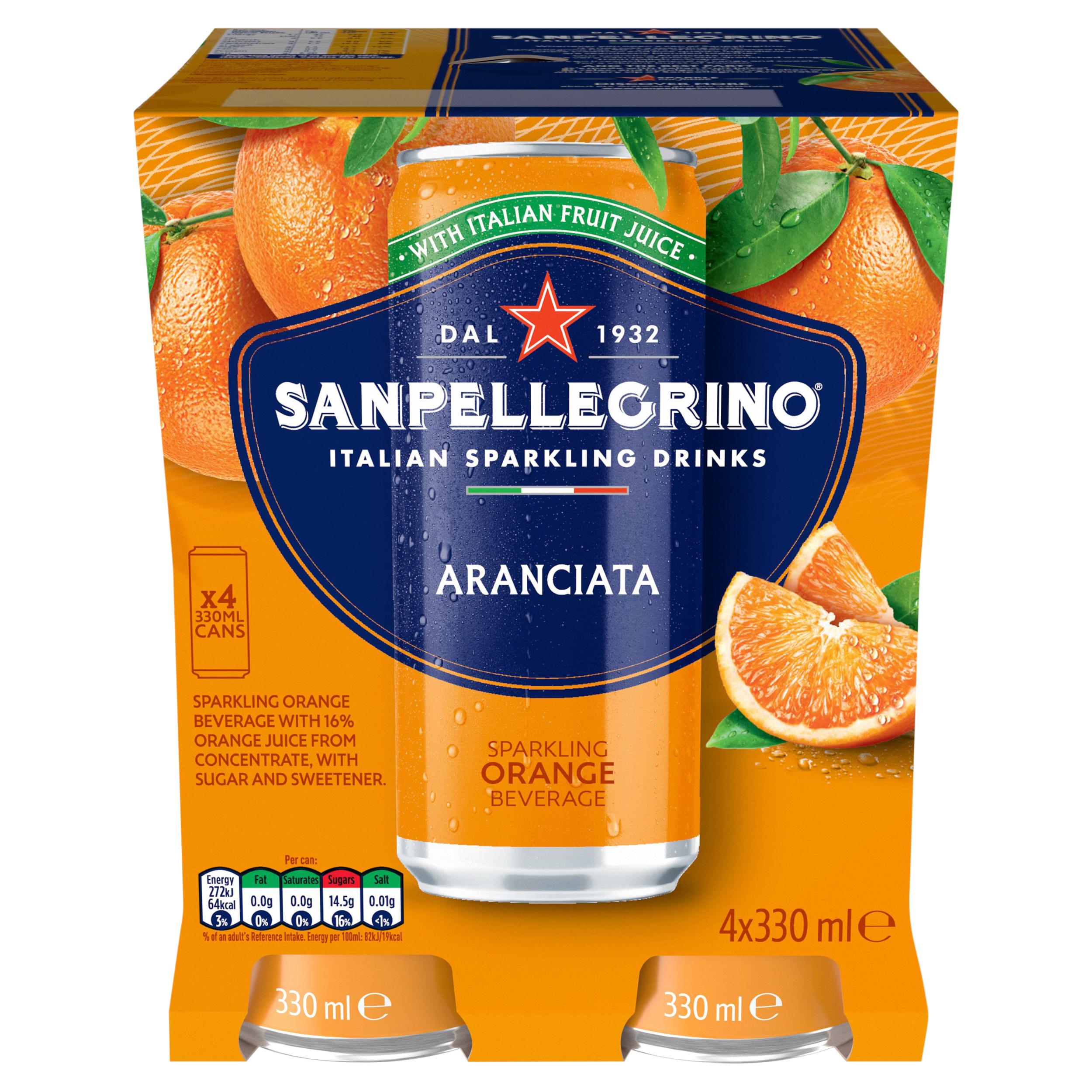 San Pellegrino Orange 4 x 330ml thumbnail 3