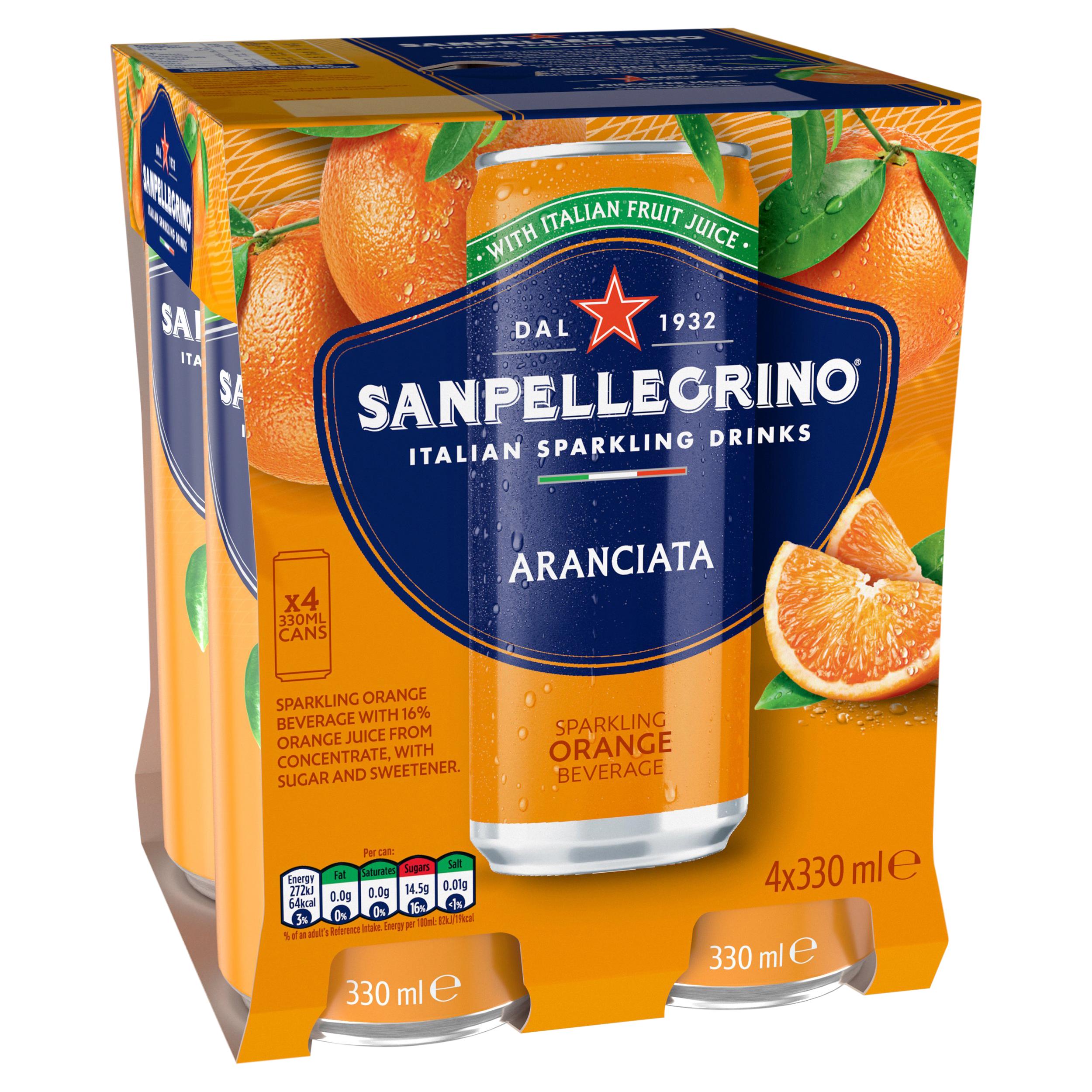 San Pellegrino Orange 4 x 330ml thumbnail 5