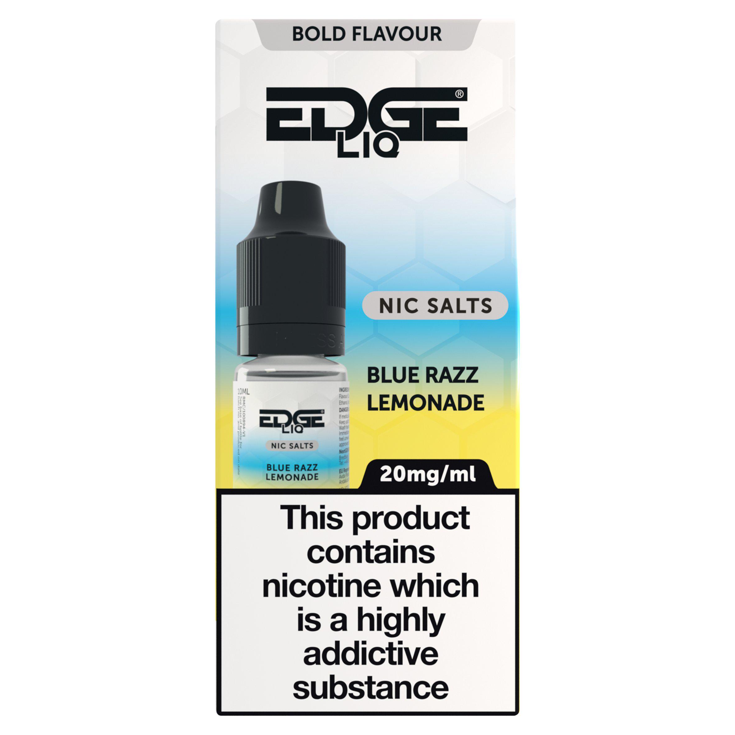Edge Vape Liquid Refill Salts Blue Raspberry Lemonade 20mg