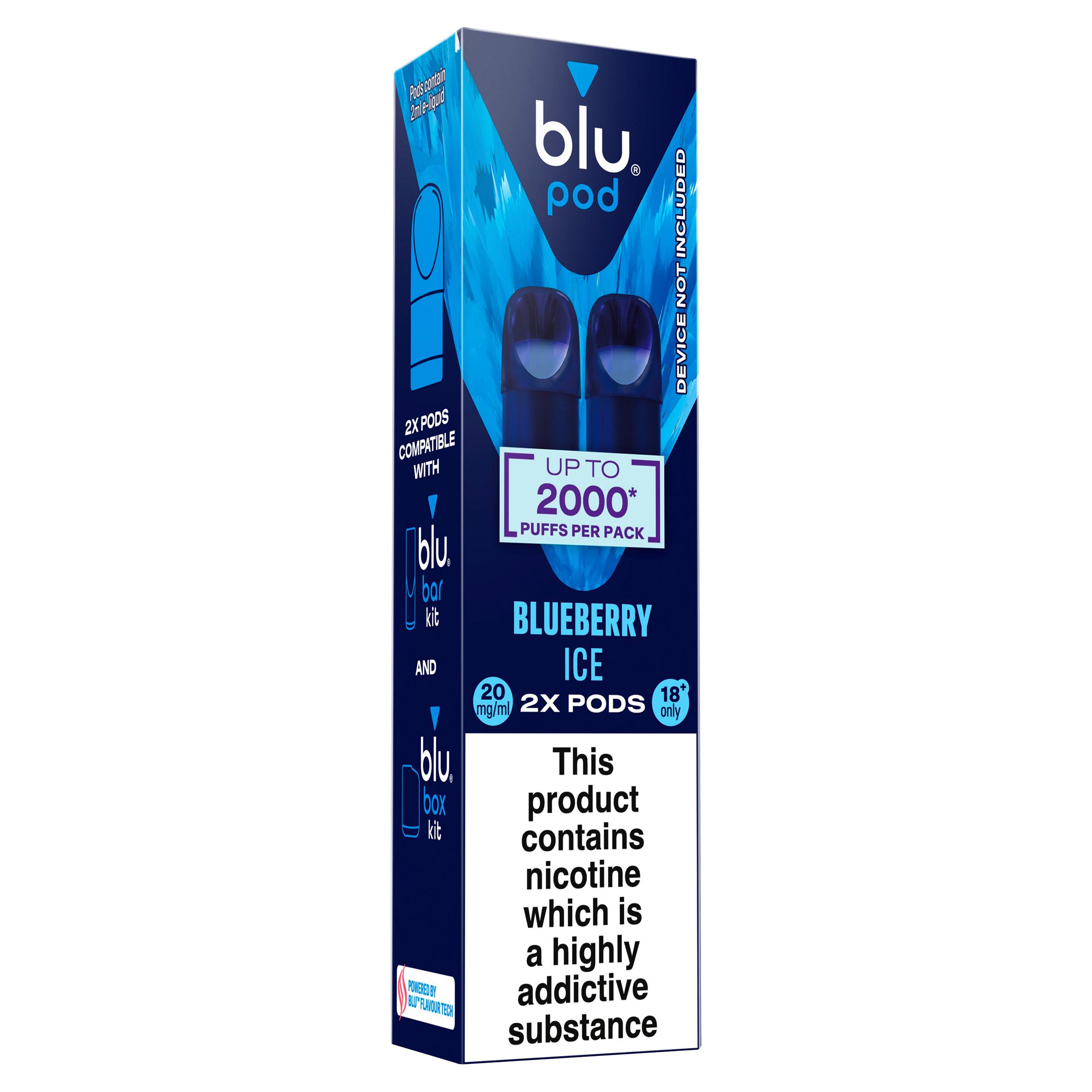 blu Pod Blueberry Ice Vape Pods 20mg/ml thumbnail 2