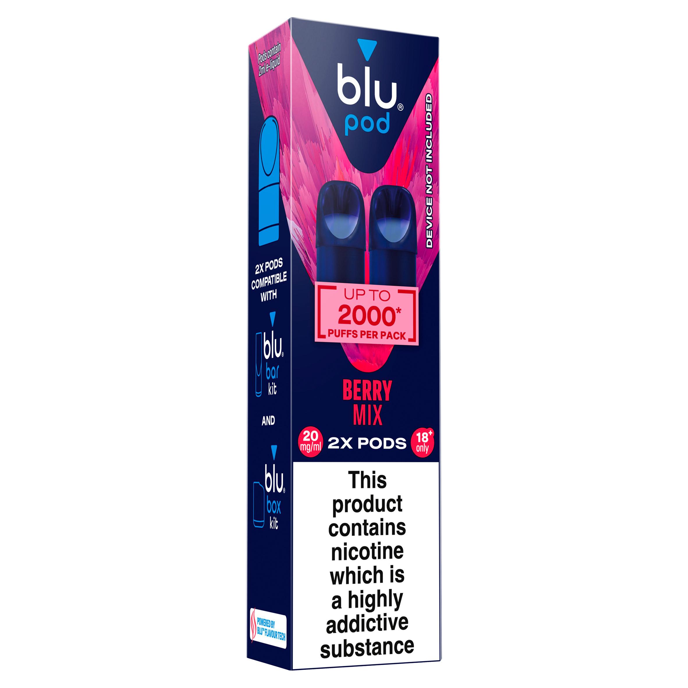 blu Pod Berry Mix Vape Pods 20mg/ml thumbnail 2