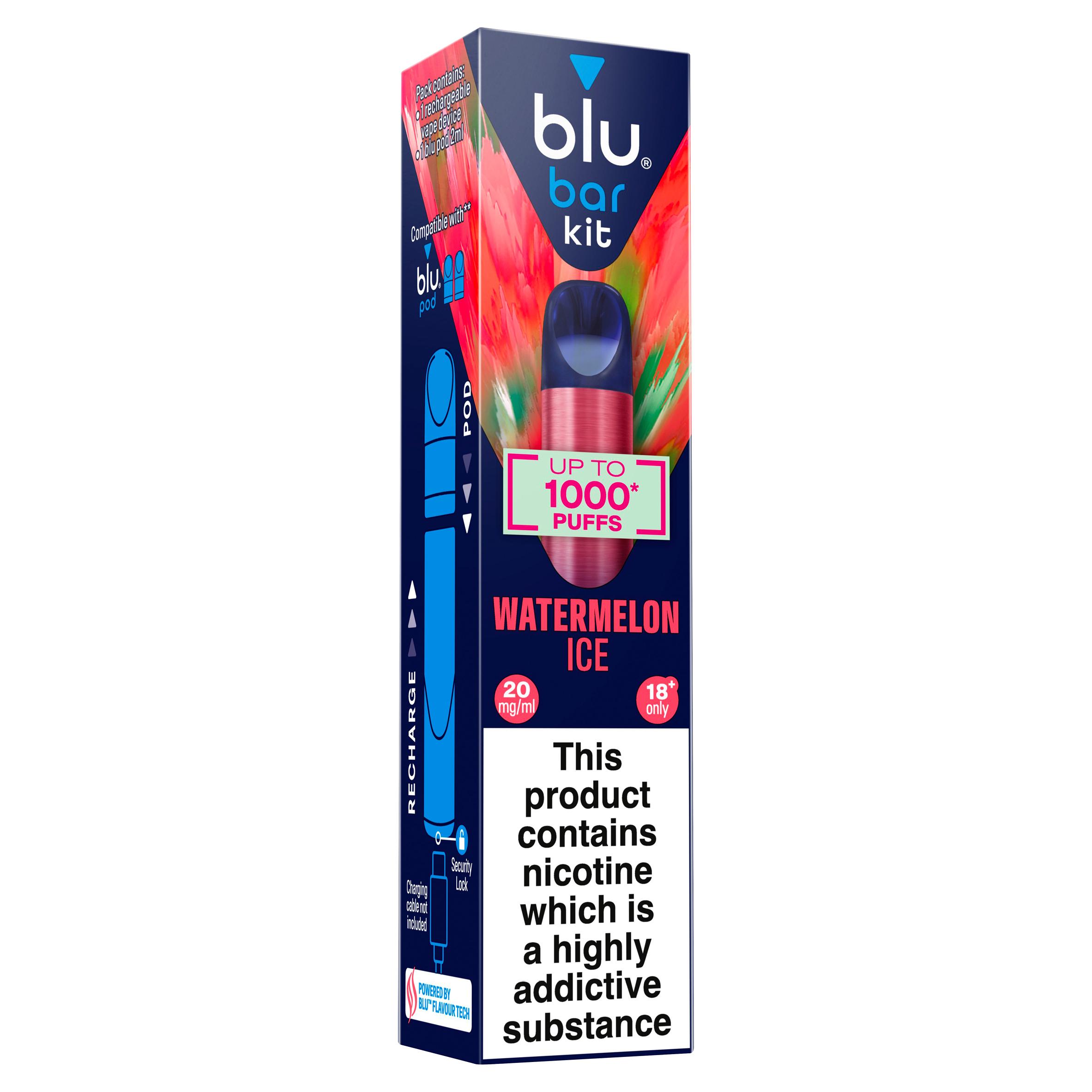 blu Bar Kit Watermelon Ice Vape Device 20mg/ml thumbnail 2