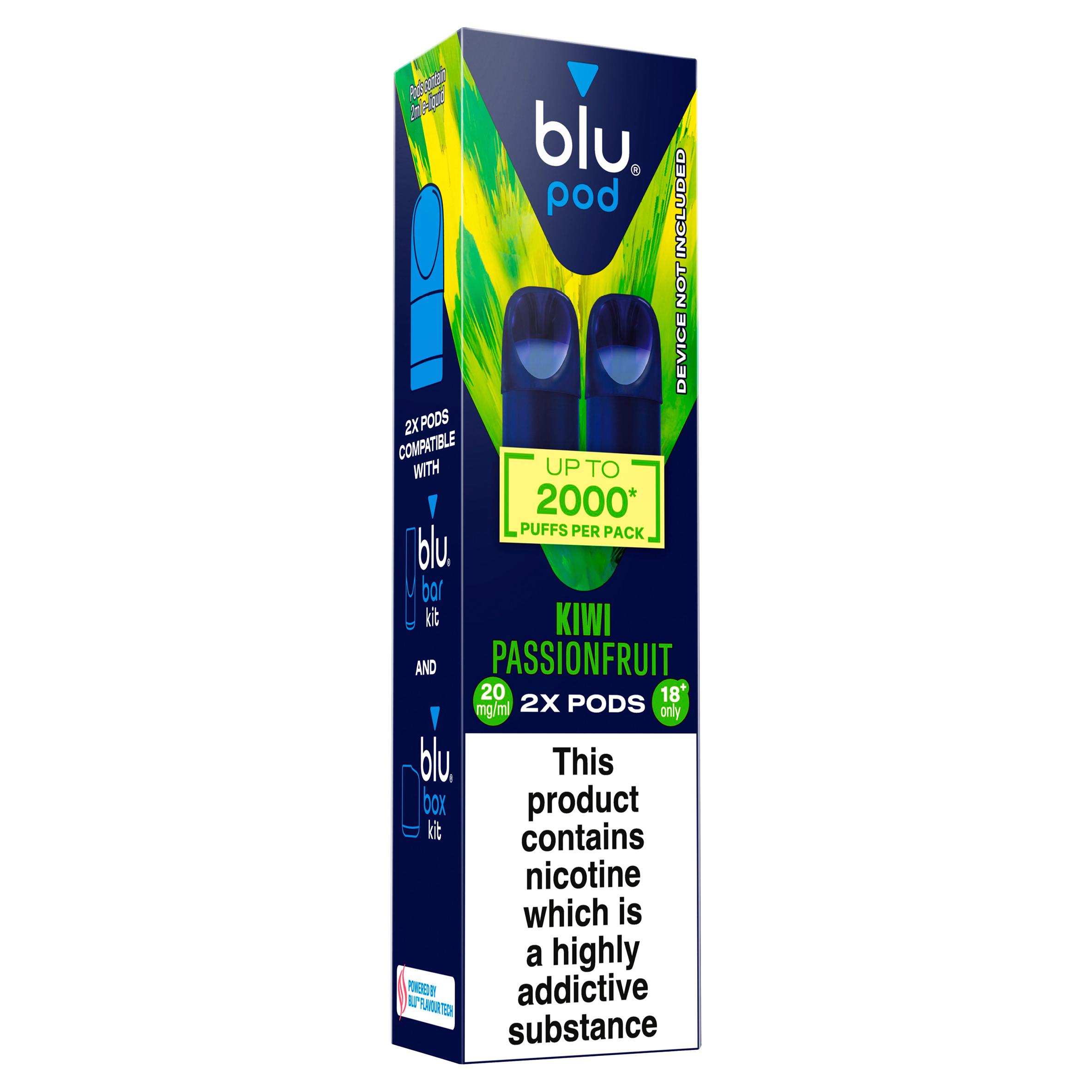blu Pod Kiwi Passionfruit Vape Pods 20mg/ml thumbnail 2