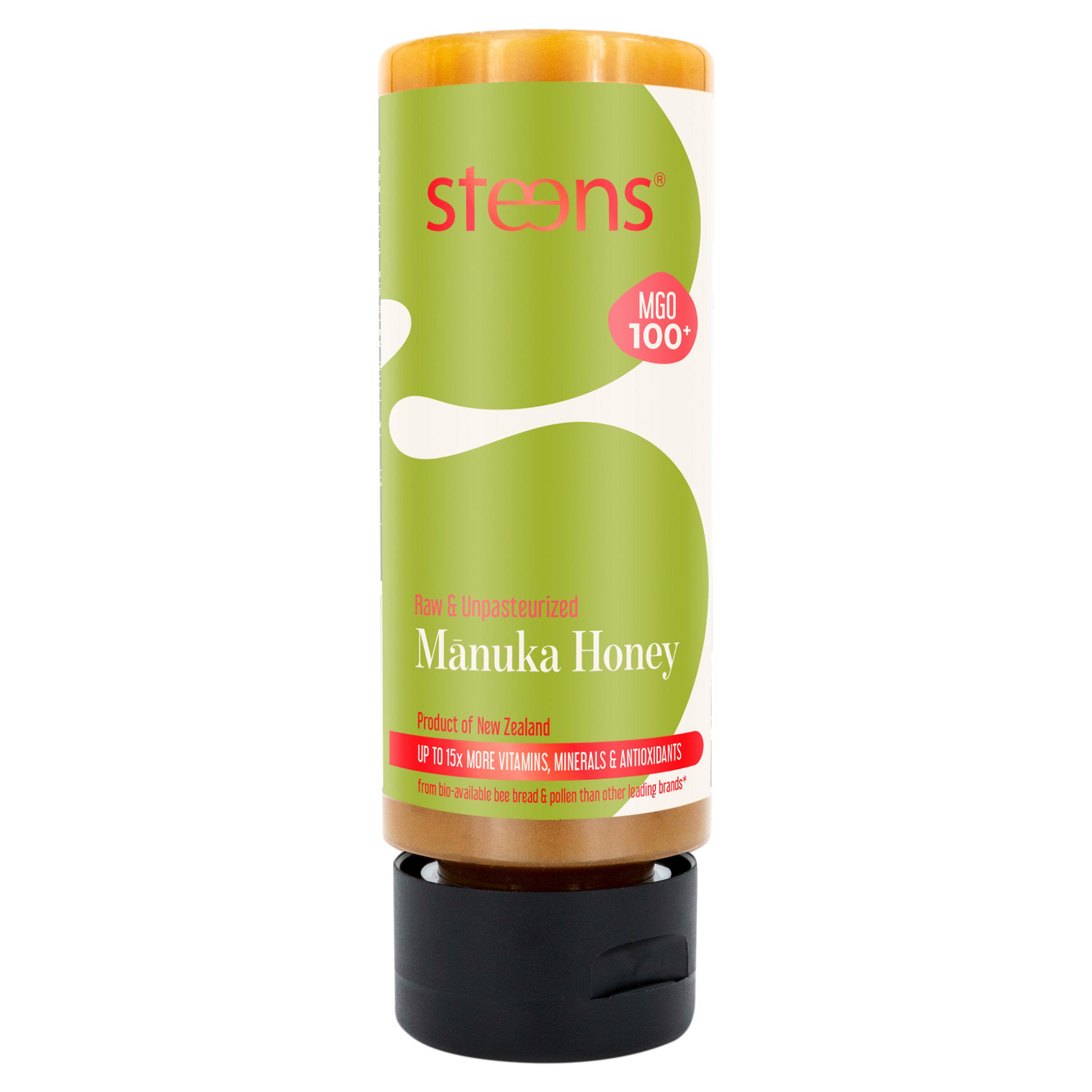 Steens Monofloral Manuka Honey MGO100+ 340g