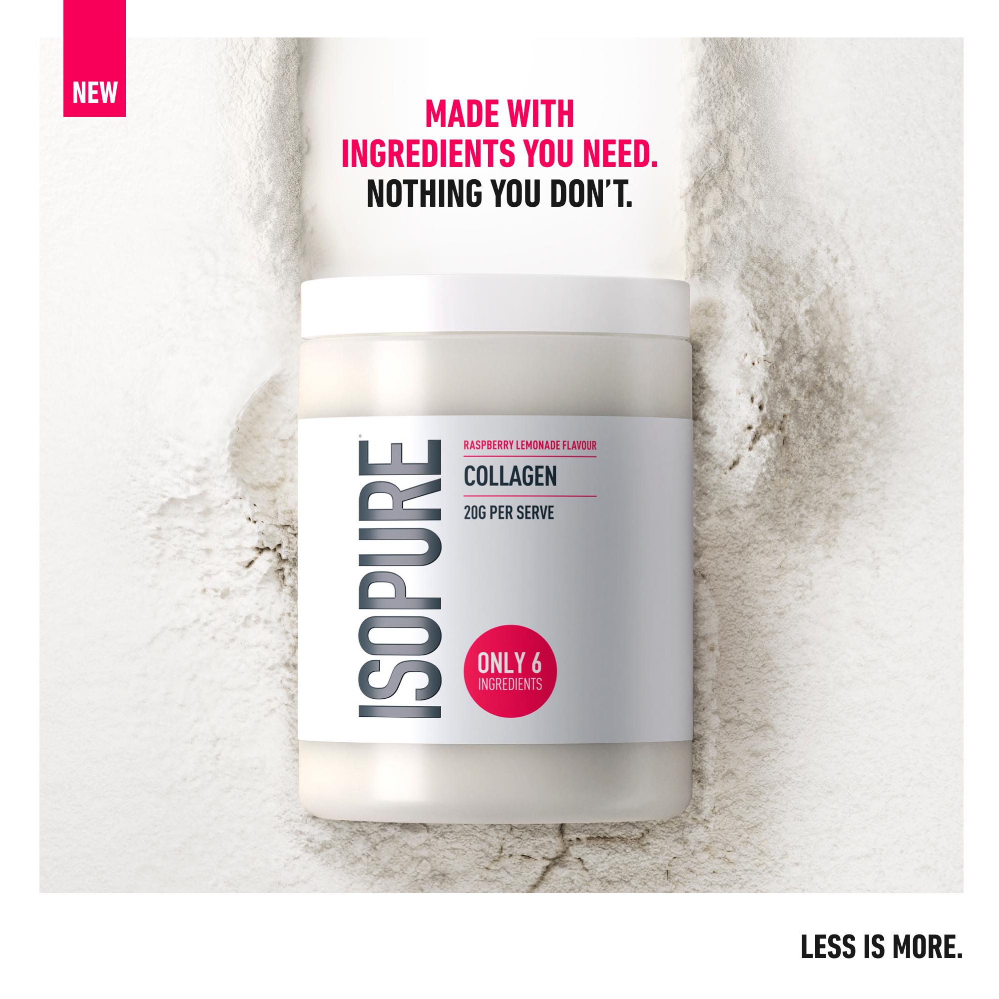 Isopure Raspberry Lemonade Collagen Powder 345g thumbnail 2