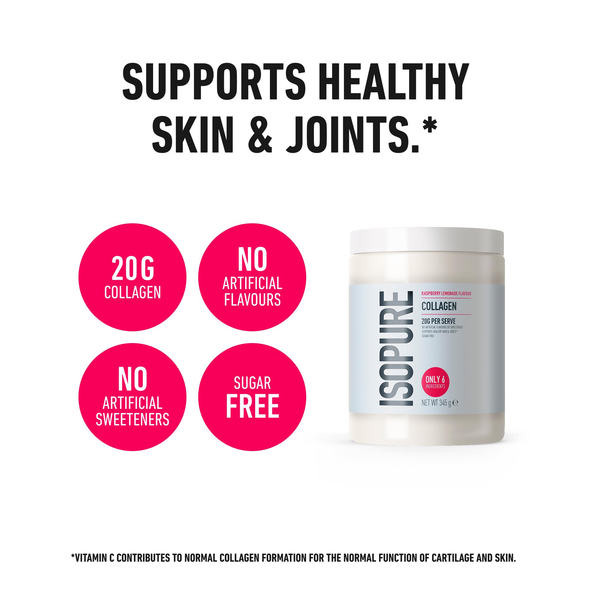 Isopure Raspberry Lemonade Collagen Powder 345g thumbnail 4