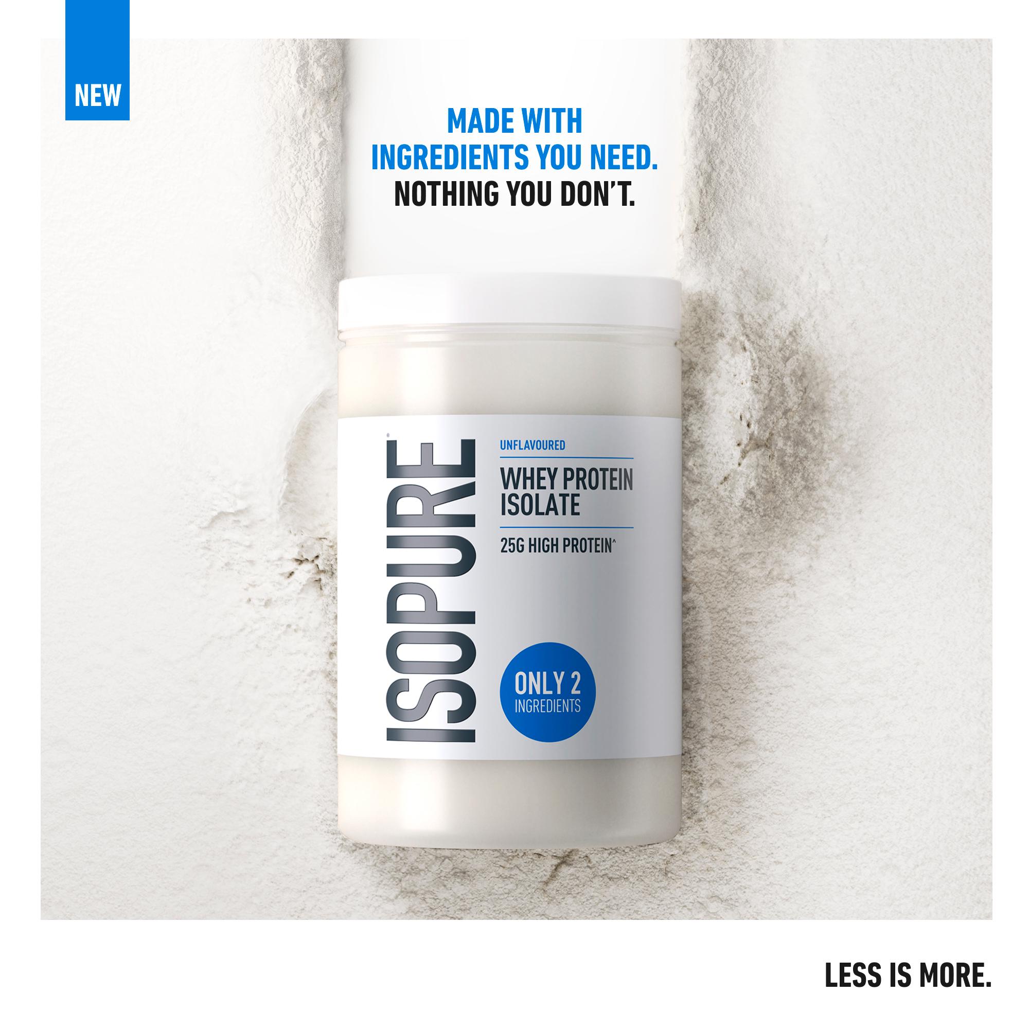 Isopure Whey Protein Isolate Unflavoured 435g thumbnail 2