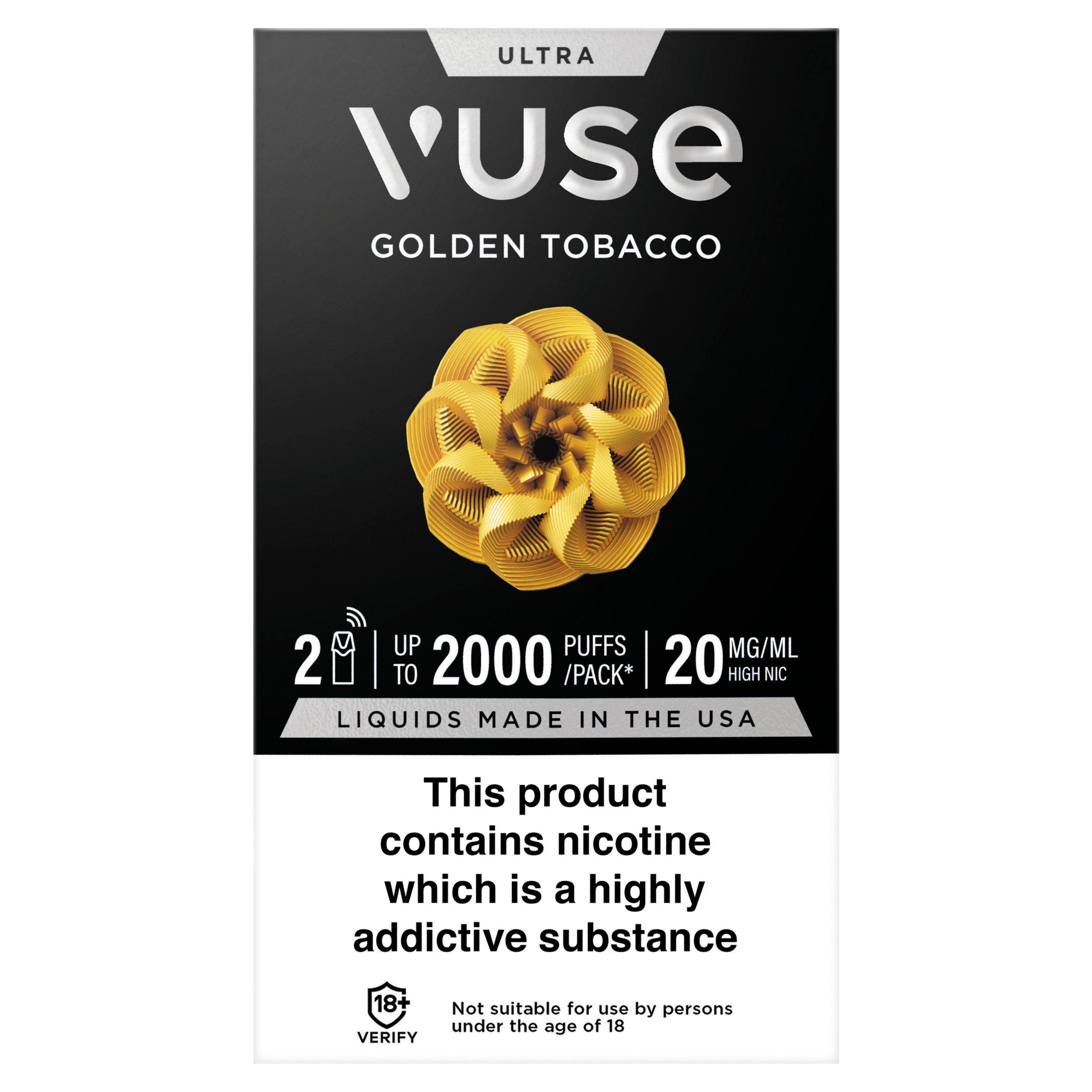 Vuse Pod Golden Tobacco vpro UK x2 20mg/ml