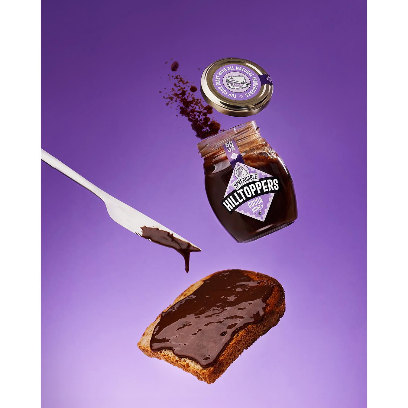 Hilltoppers Spreadable Cocoa Honey 225g thumbnail 2