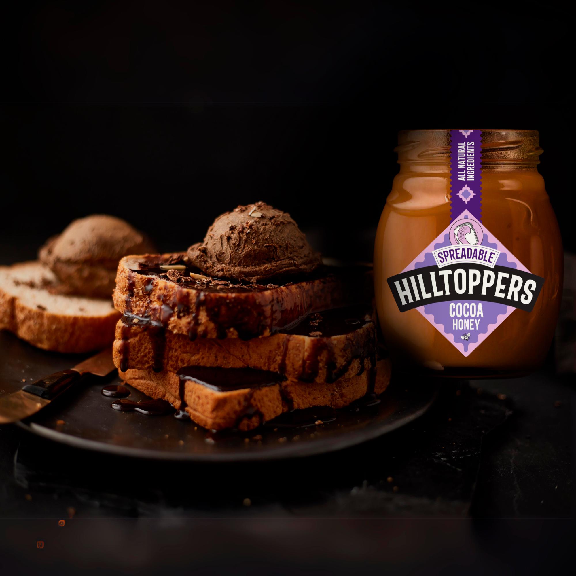 Hilltoppers Spreadable Cocoa Honey 225g thumbnail 3